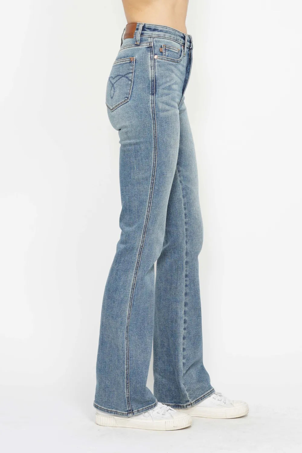 Judy Blue tummy control bootcut jeans with embroidered back pockets, photo 14 of 18