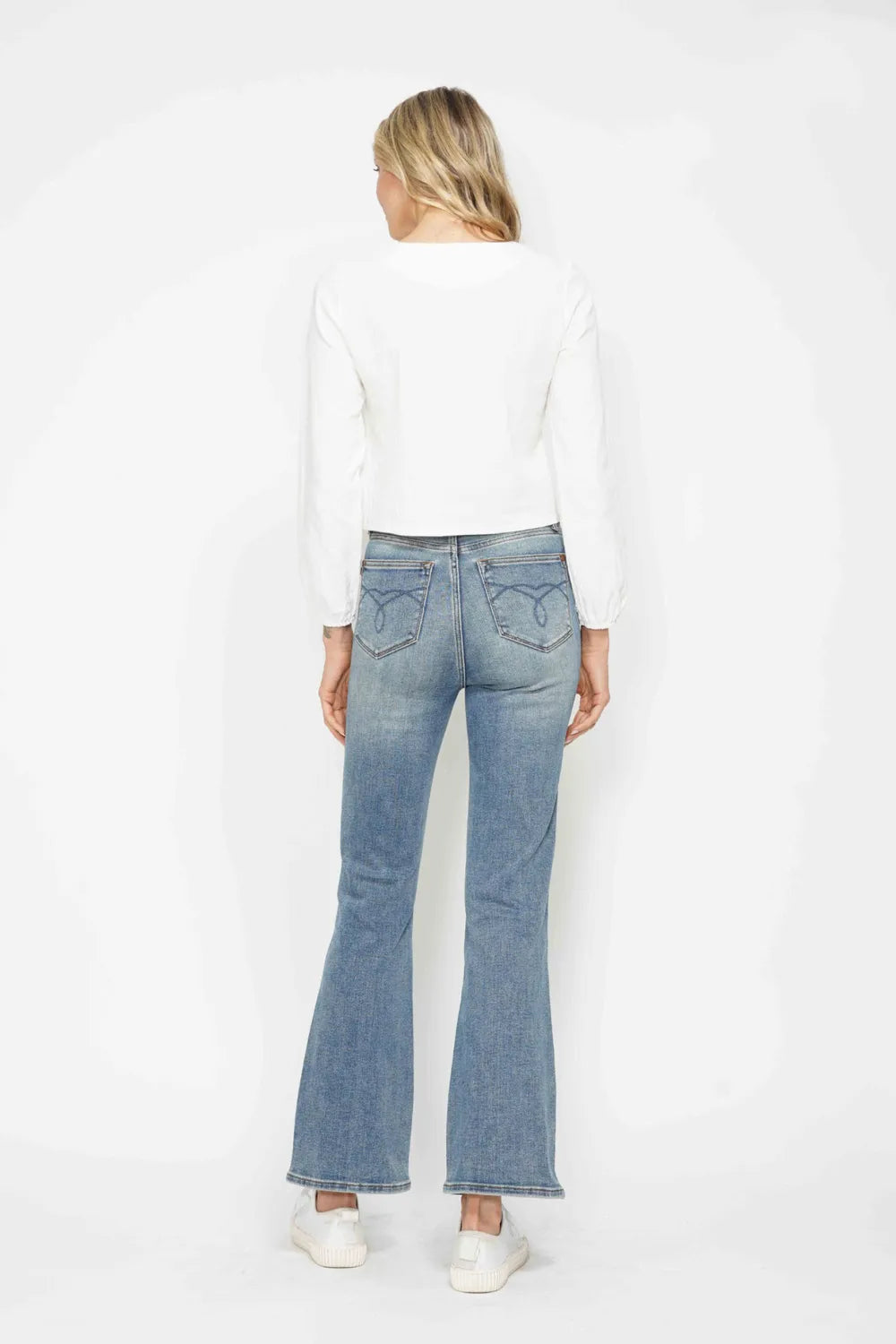 Judy Blue tummy control bootcut jeans with embroidered back pockets, photo 12 of 18