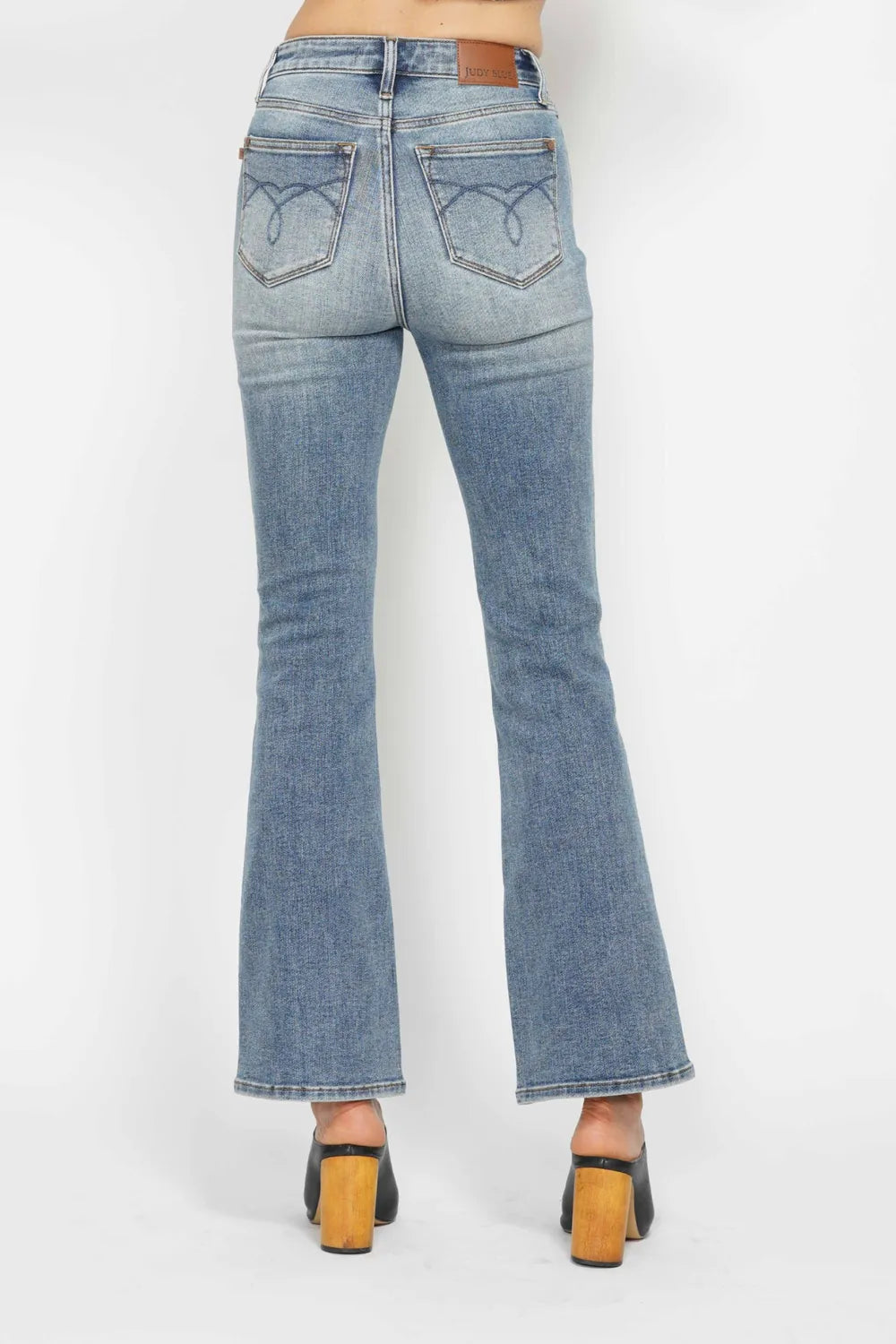 Judy Blue tummy control bootcut jeans with embroidered back pockets, photo 3 of 18
