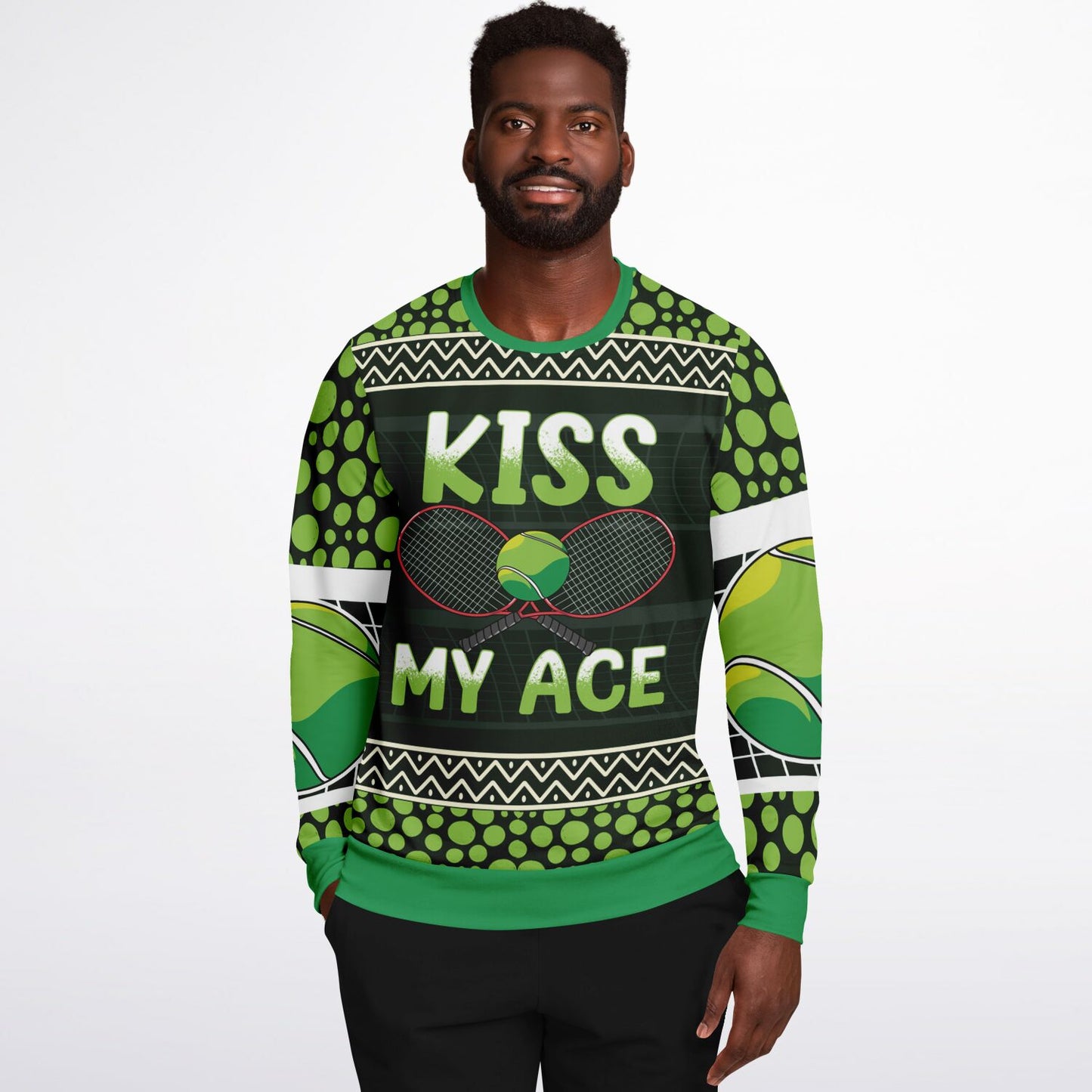 Kiss My Ace Tennis Sweatshirt - Bold & Playful Tennis Apparel