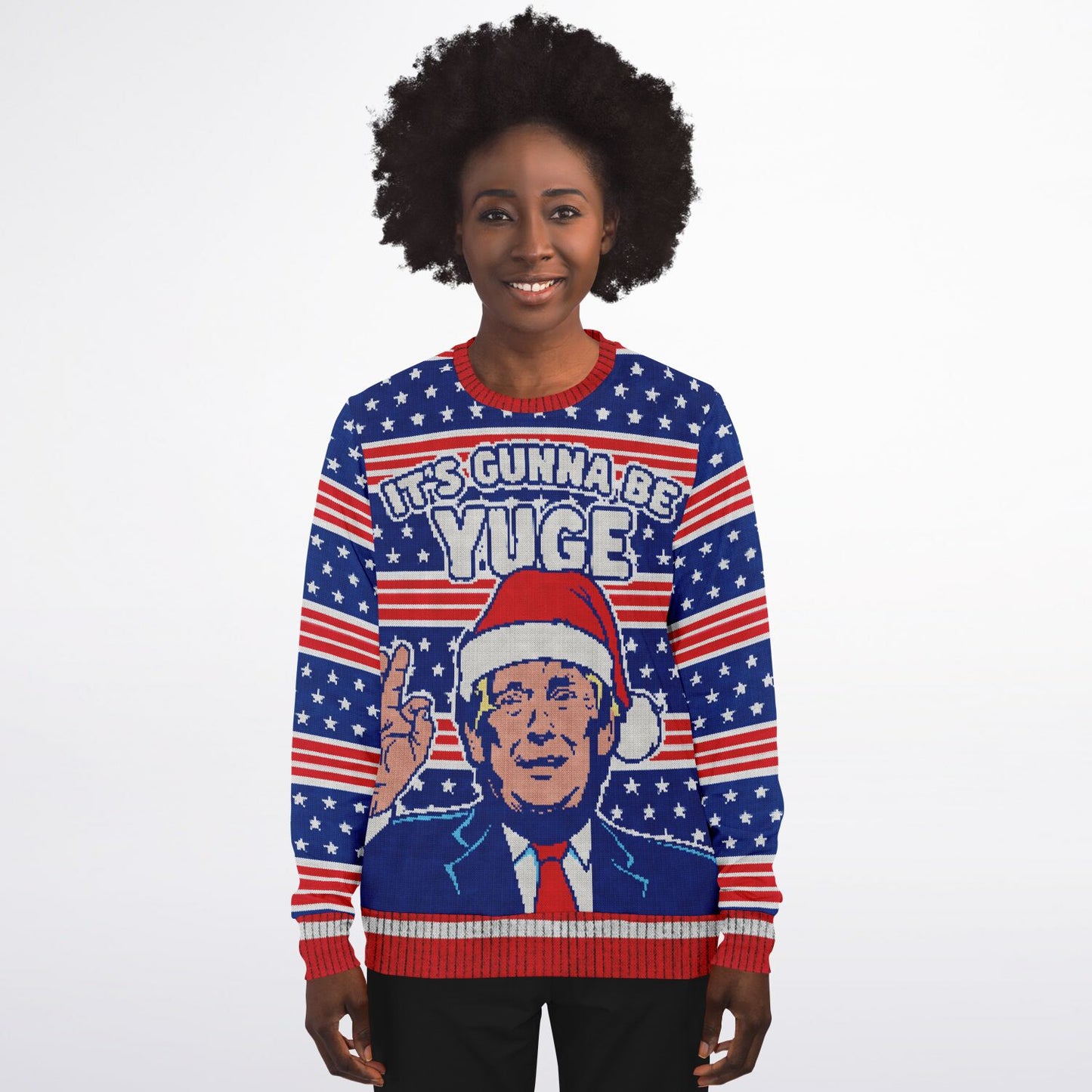 "Yuge!" All-Over Print Athletic Sweatshirt - Bold & Trendy Activewear