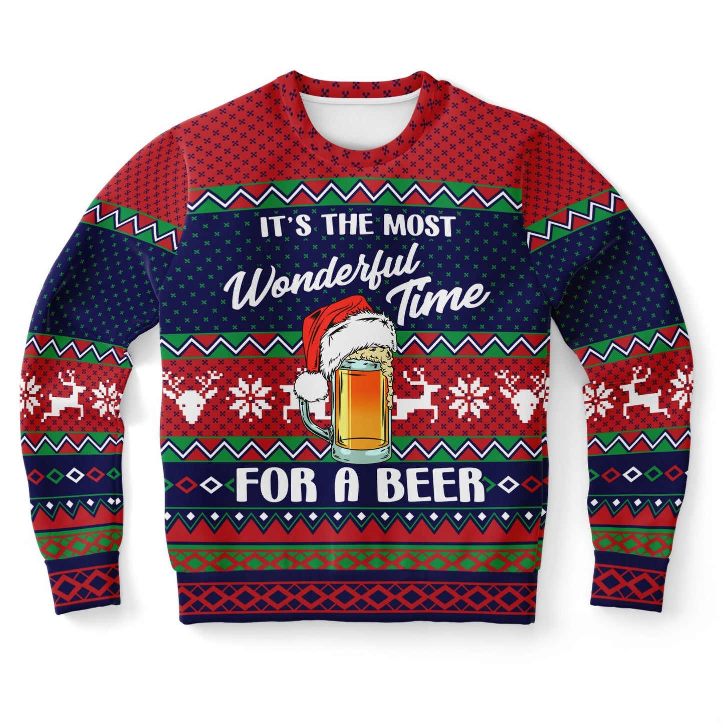 Wonderful Time for a Beer Sweatshirt - Festive & Fun Beer Lovers Apparel