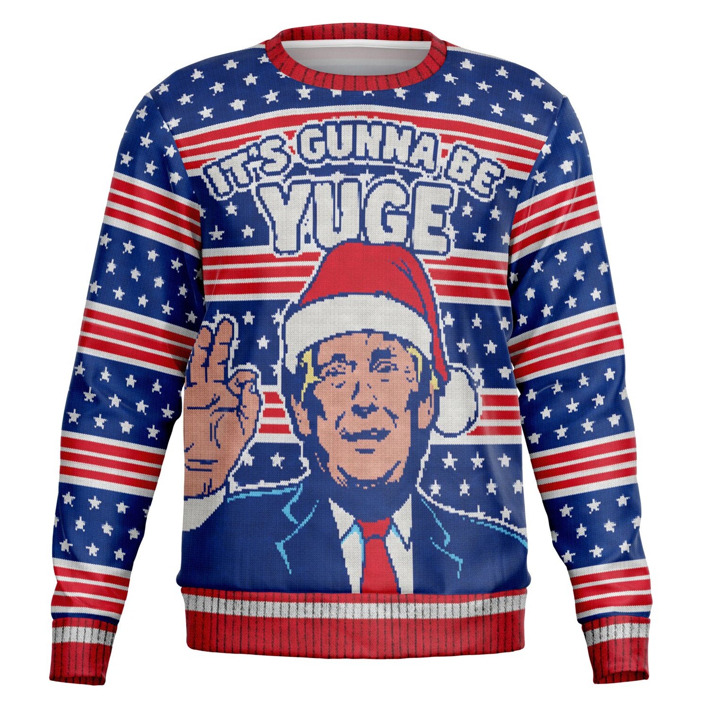 "Yuge!" All-Over Print Athletic Sweatshirt - Bold & Trendy Activewear