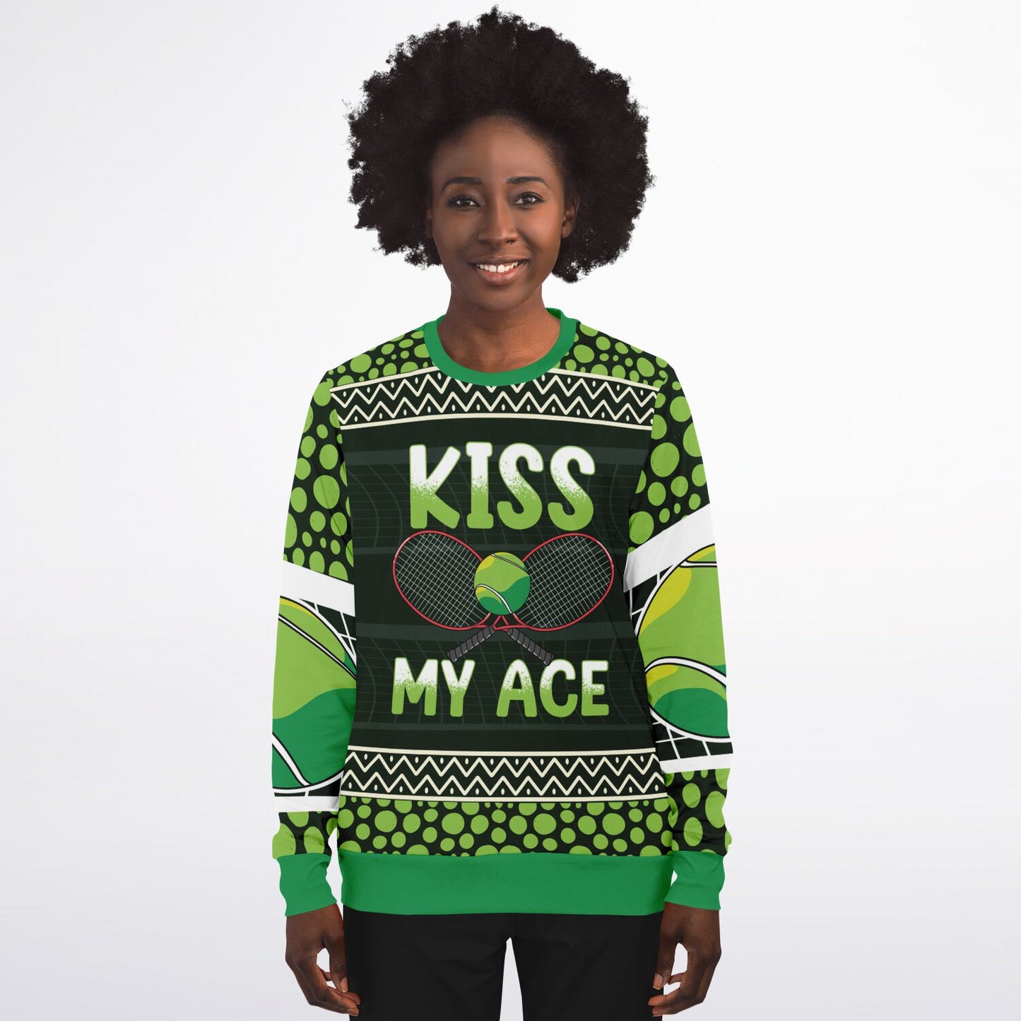 Kiss My Ace Tennis Sweatshirt - Bold & Playful Tennis Apparel