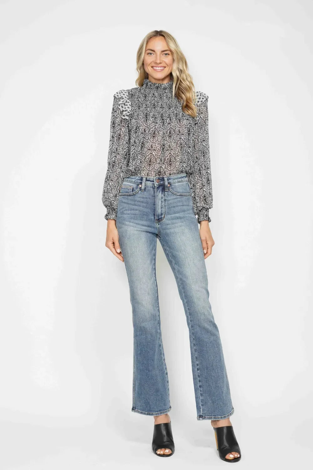 Judy Blue tummy control bootcut jeans, included in the bundle