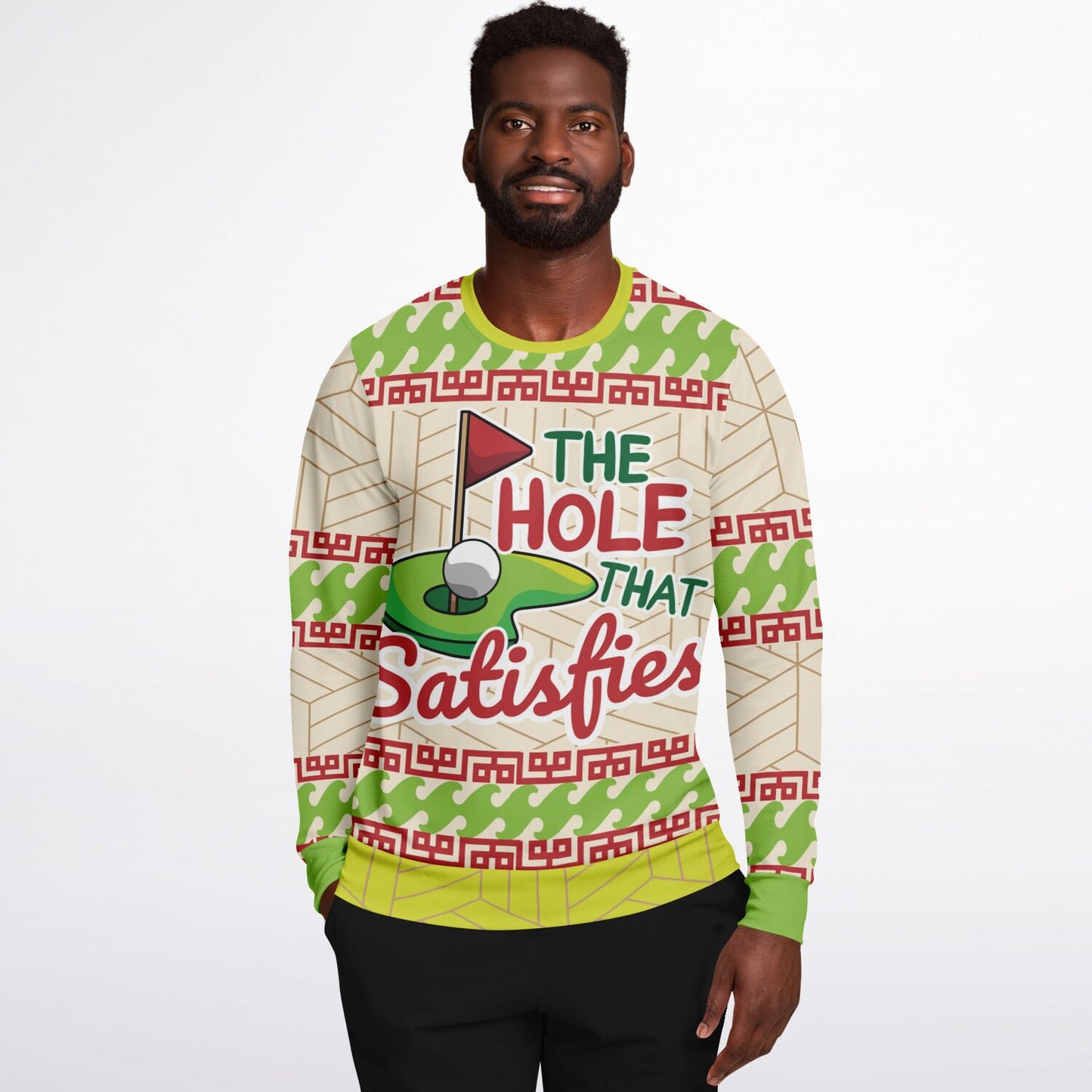 The Hole That Satisfies Golf Sweatshirt - Playful & Festive Golf Humor