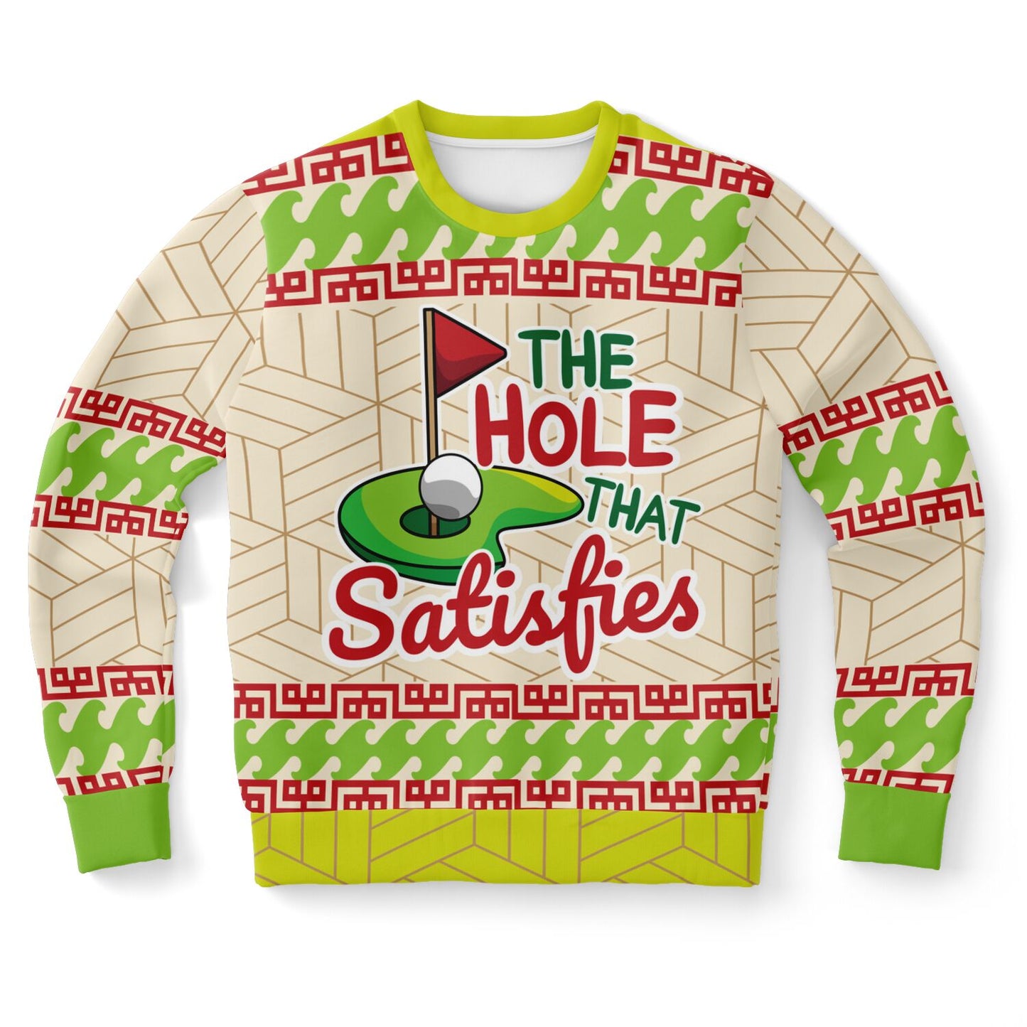 The Hole That Satisfies Golf Sweatshirt - Playful & Festive Golf Humor