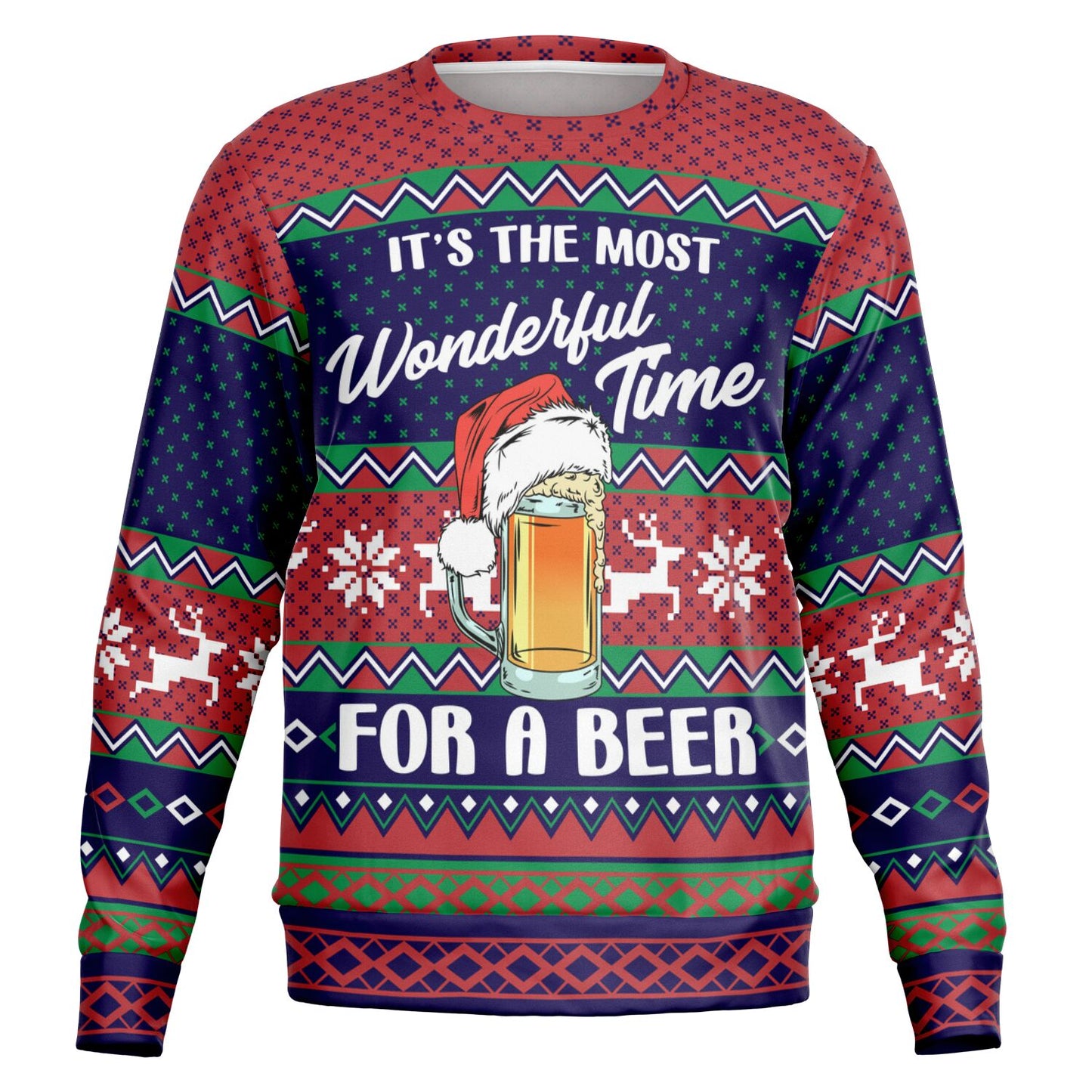 Wonderful Time for a Beer Sweatshirt - Festive & Fun Beer Lovers Apparel