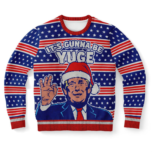 "Yuge!" All-Over Print Athletic Sweatshirt - Bold & Trendy Activewear