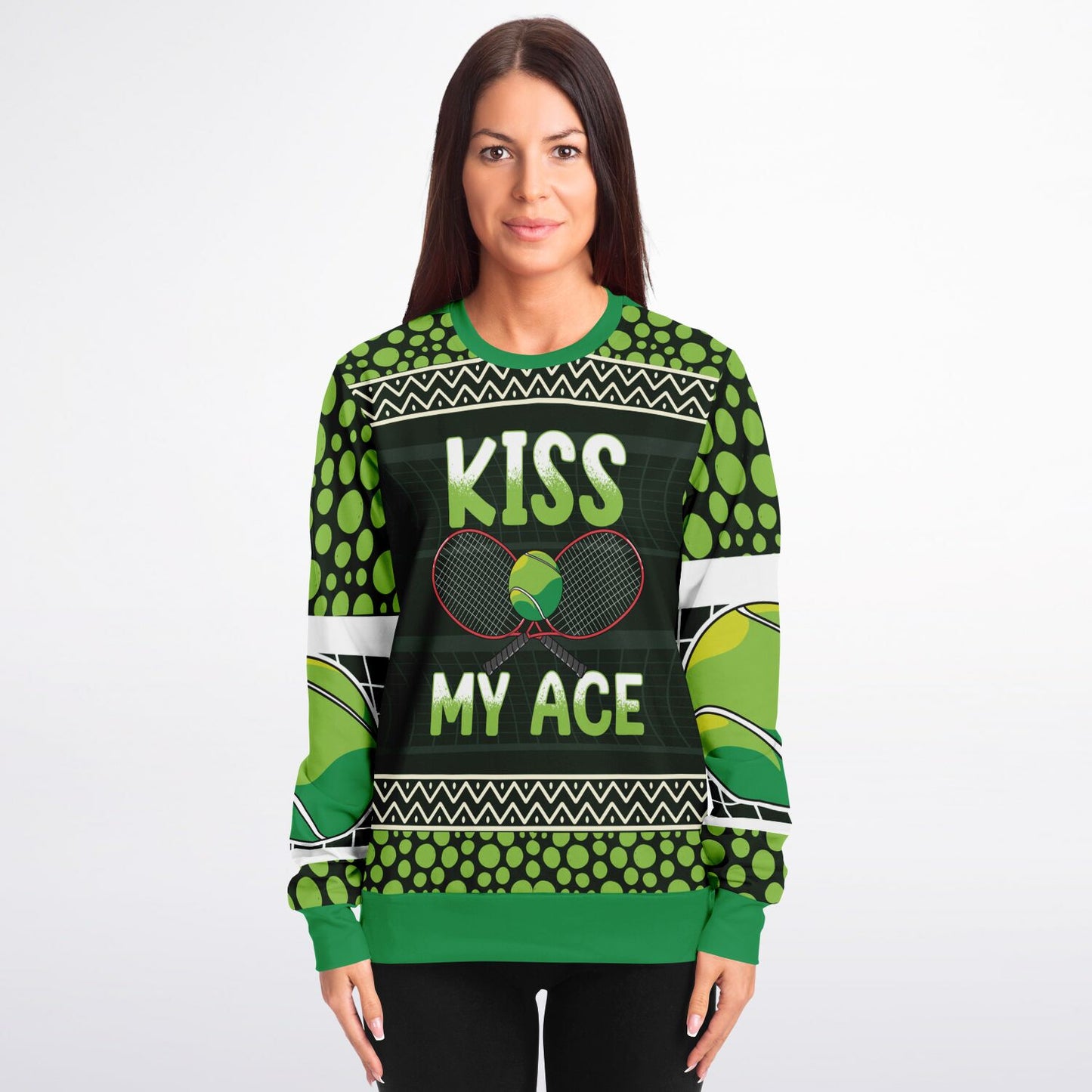 Kiss My Ace Tennis Sweatshirt - Bold & Playful Tennis Apparel