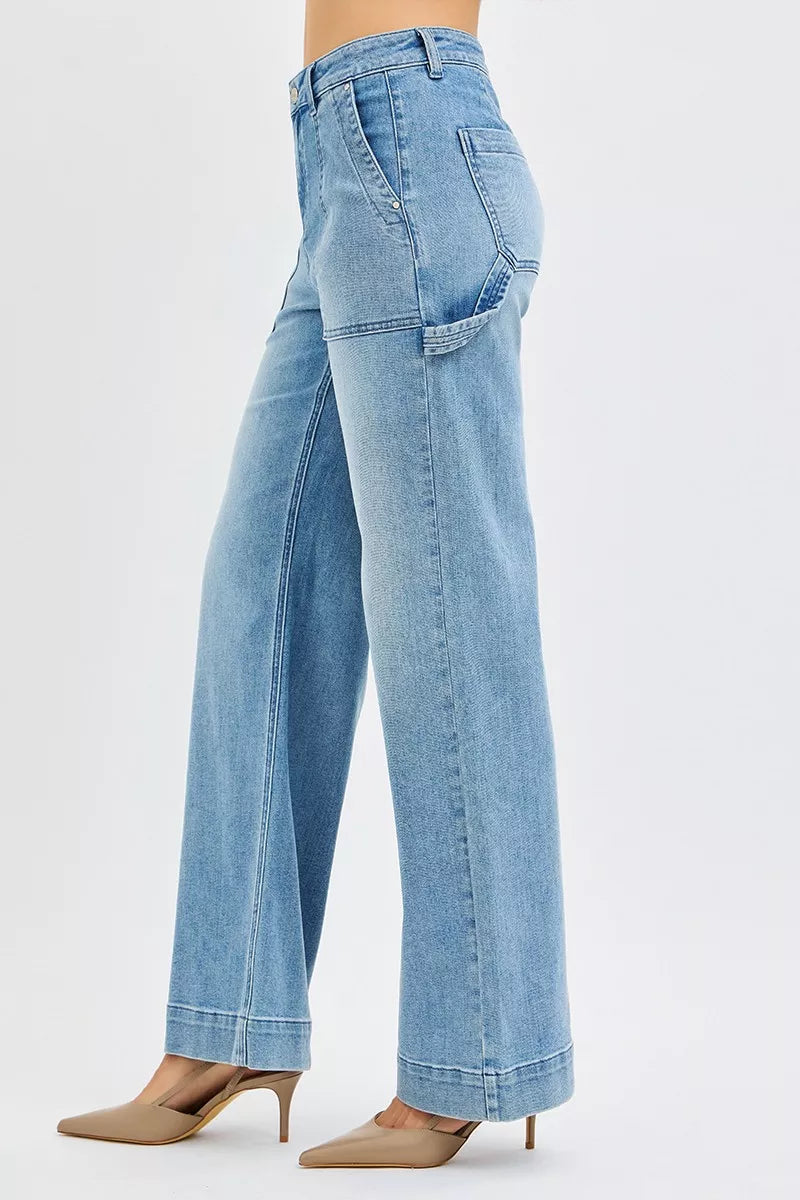 RISEN high rise straight leg jeans, photo 4 of 6