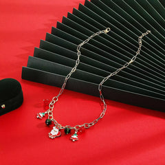 18K Gold-Plated Alloy Christmas Necklace