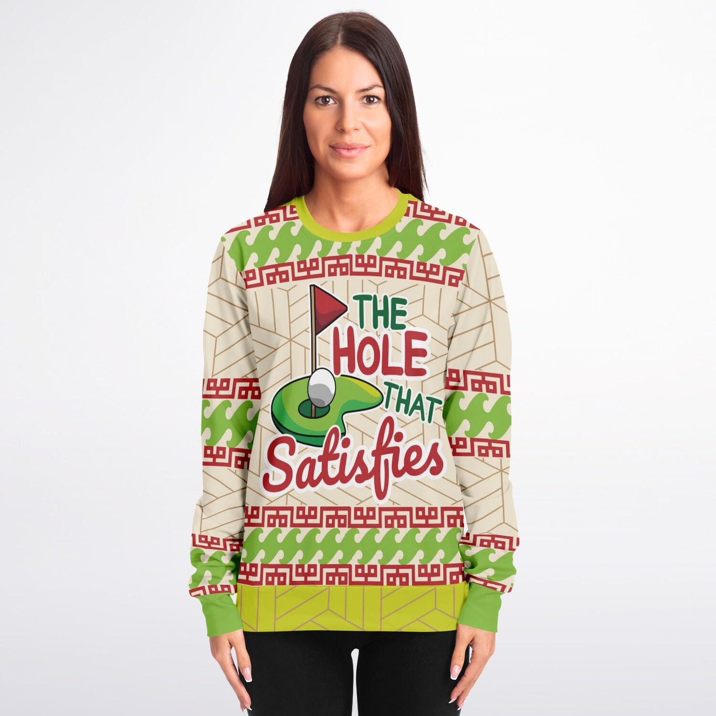 The Hole That Satisfies Golf Sweatshirt - Playful & Festive Golf Humor