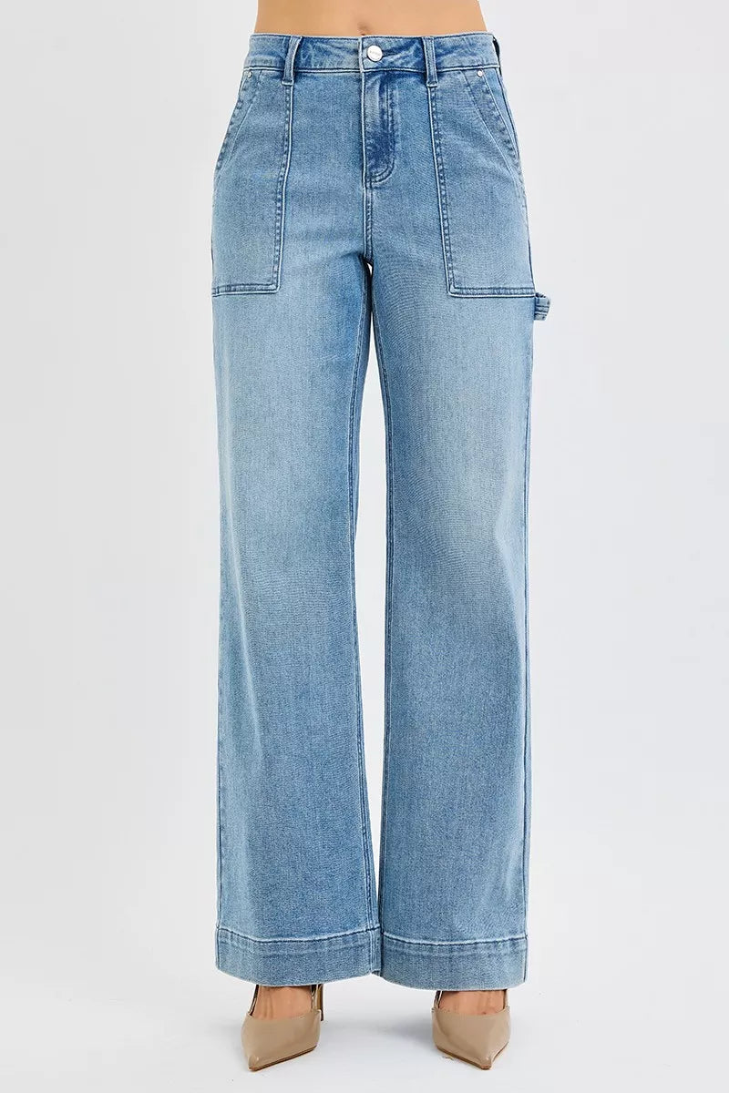 RISEN high rise straight leg jeans, photo 3 of 6