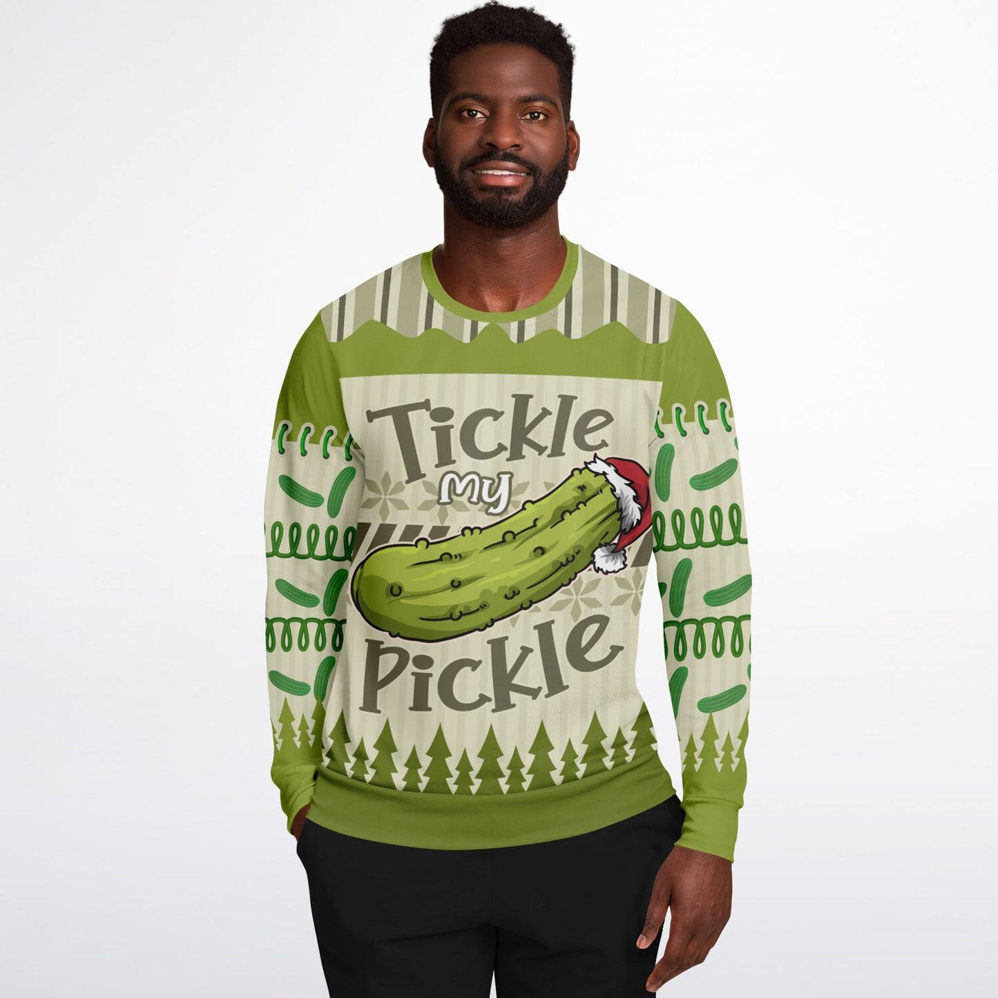 Tickle My Pickle Holiday Sweatshirt - Festive & Cheeky Christmas Humor