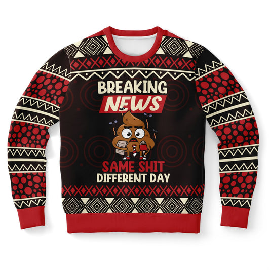 Breaking News: Same Shit Different Day Sweatshirt – Funny & Playful Apparel 📰💩