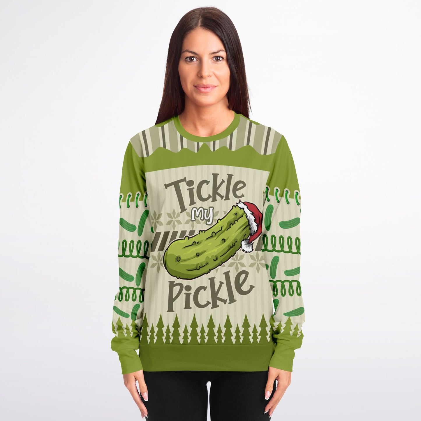 Tickle My Pickle Holiday Sweatshirt - Festive & Cheeky Christmas Humor