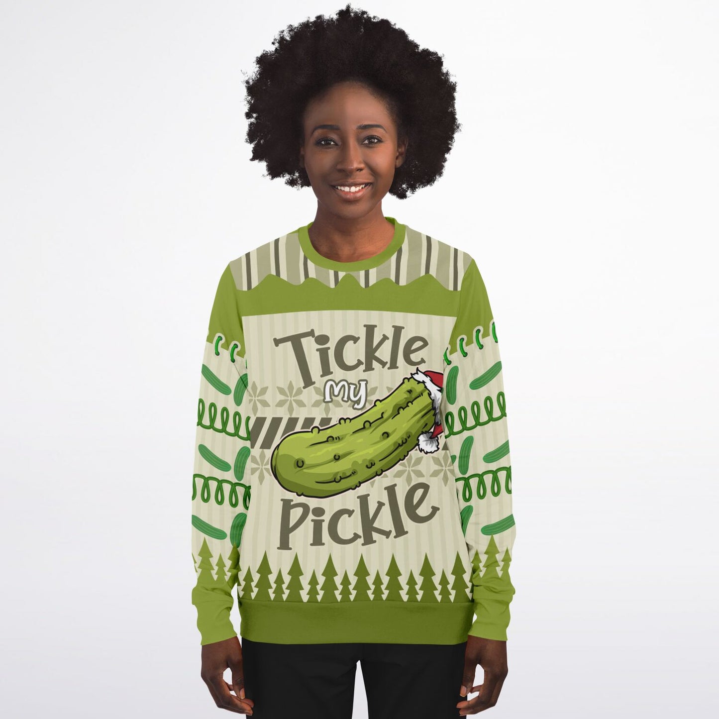 Tickle My Pickle Holiday Sweatshirt - Festive & Cheeky Christmas Humor