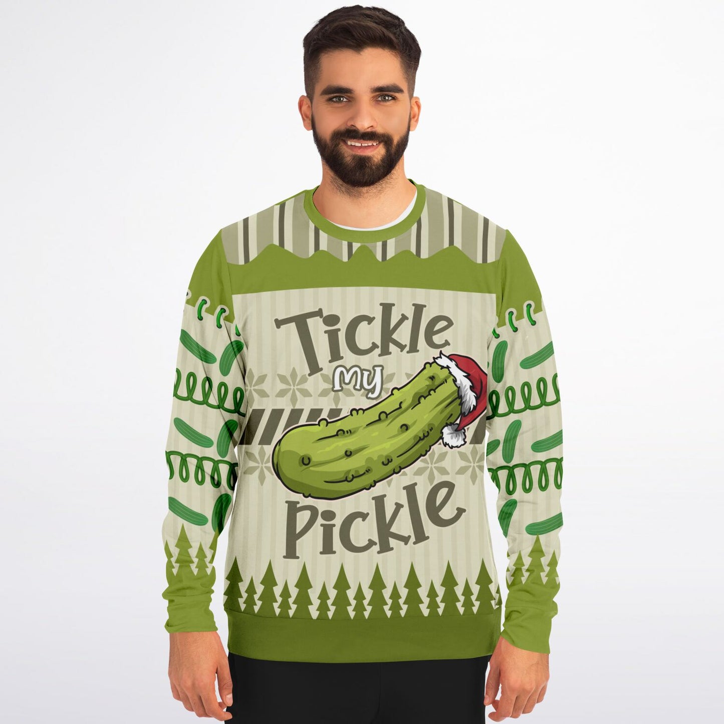 Tickle My Pickle Holiday Sweatshirt - Festive & Cheeky Christmas Humor