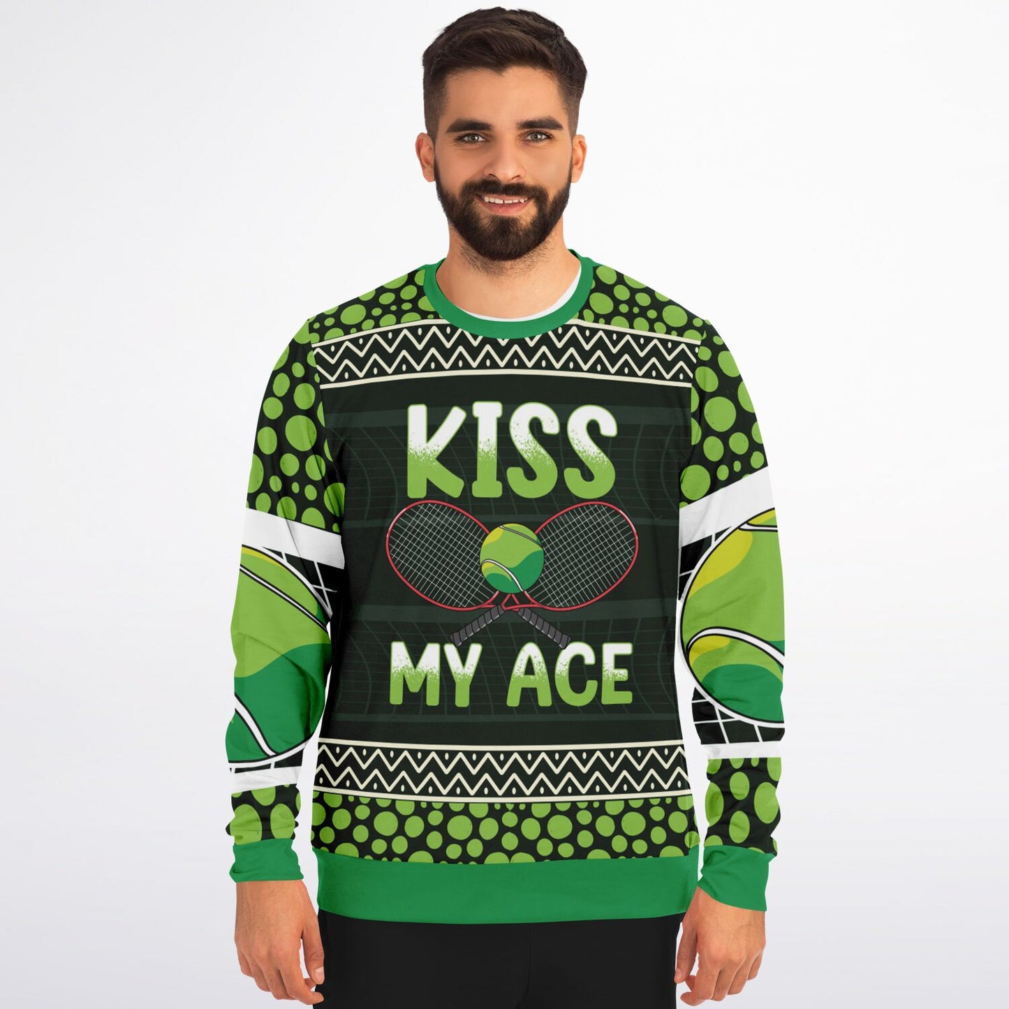 Kiss My Ace Tennis Sweatshirt - Bold & Playful Tennis Apparel