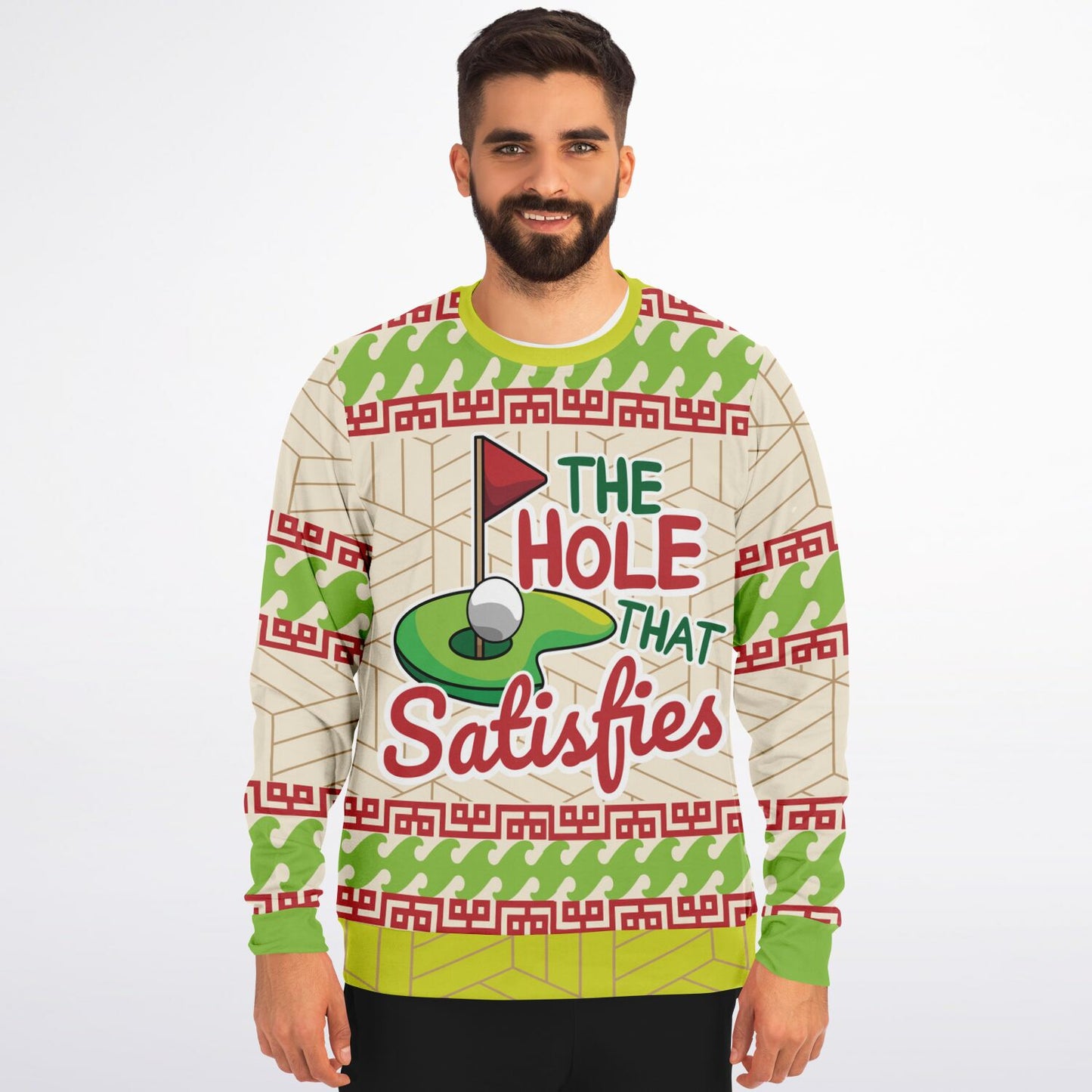 The Hole That Satisfies Golf Sweatshirt - Playful & Festive Golf Humor