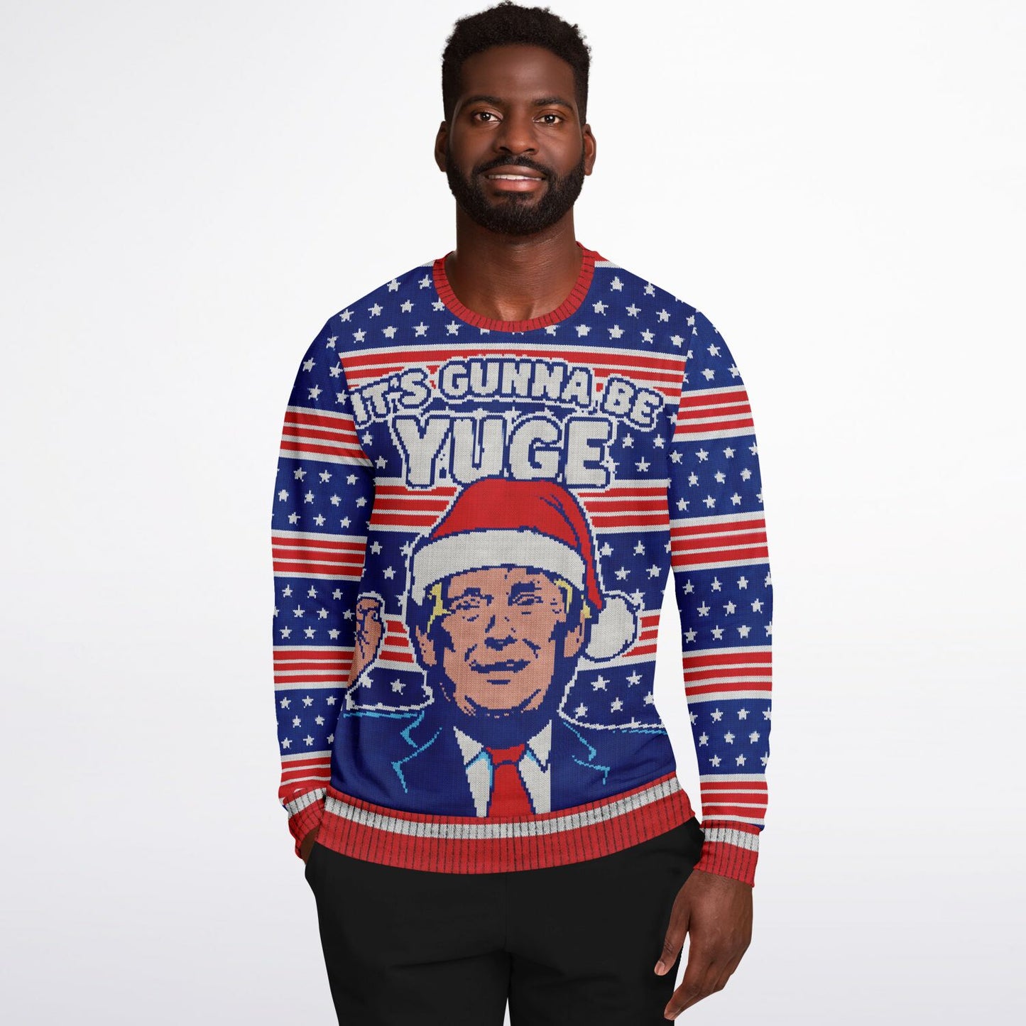 "Yuge!" All-Over Print Athletic Sweatshirt - Bold & Trendy Activewear