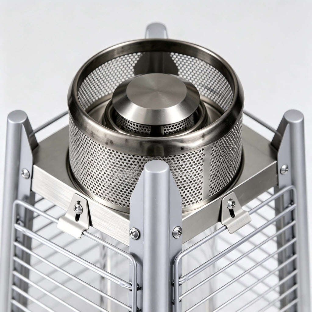 Outdoor Flame Tower Patio Heater - Stainless Steel