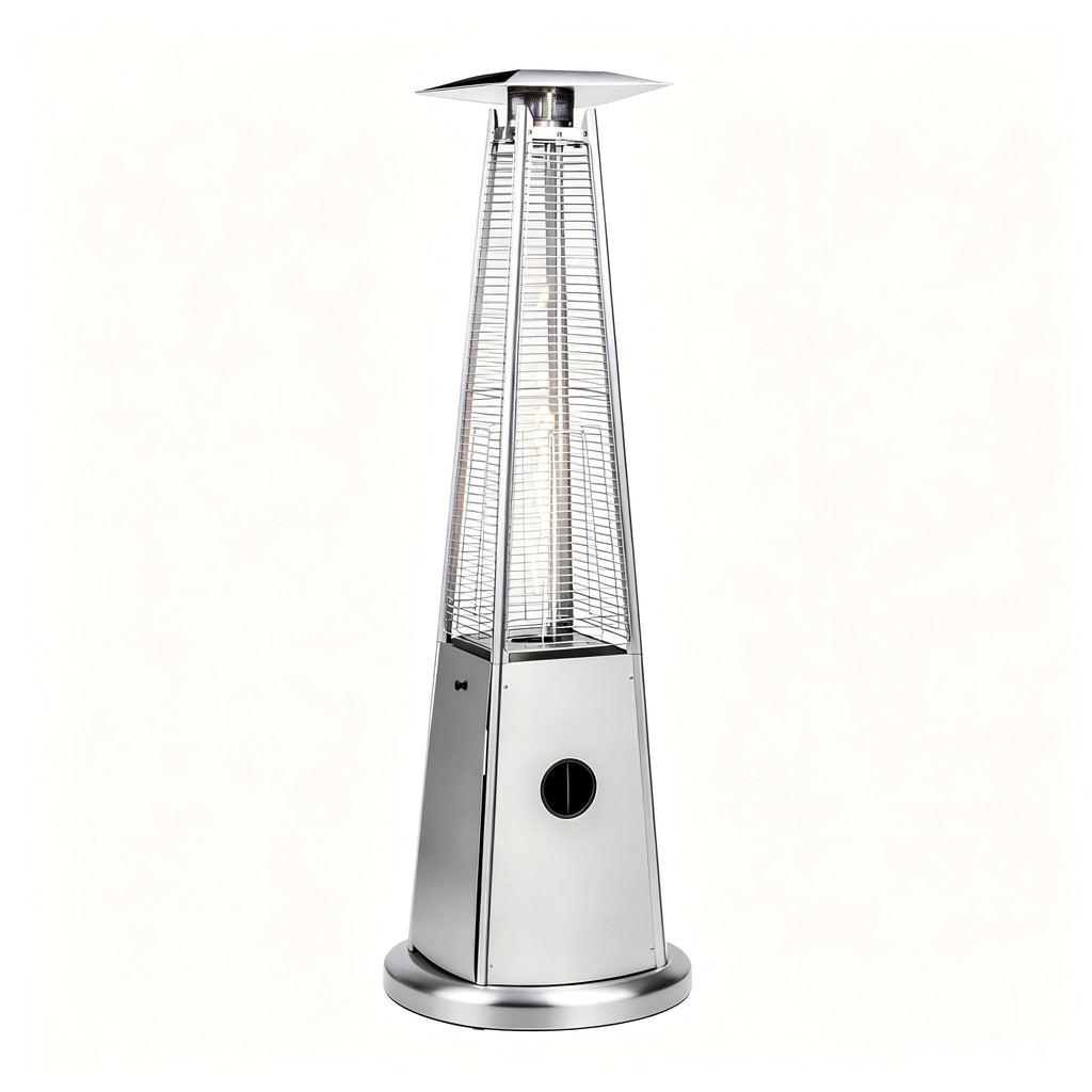 Outdoor Flame Tower Patio Heater - Stainless Steel