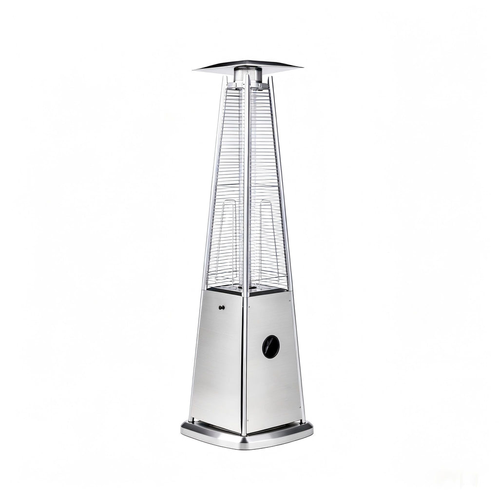 Outdoor Flame Tower Patio Heater - Stainless Steel