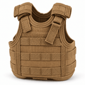 Mini Tactical Vest Can Cooler Sleeve, Adjustable Beverage Holder Cover with Utility Webbing and Mesh Panels, Novelty Drink Accessory for Camping, Parties and Gifts