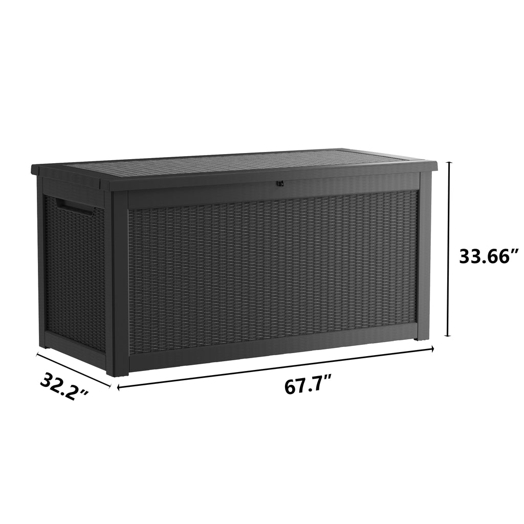 260GAL Deck Box (178) - Black