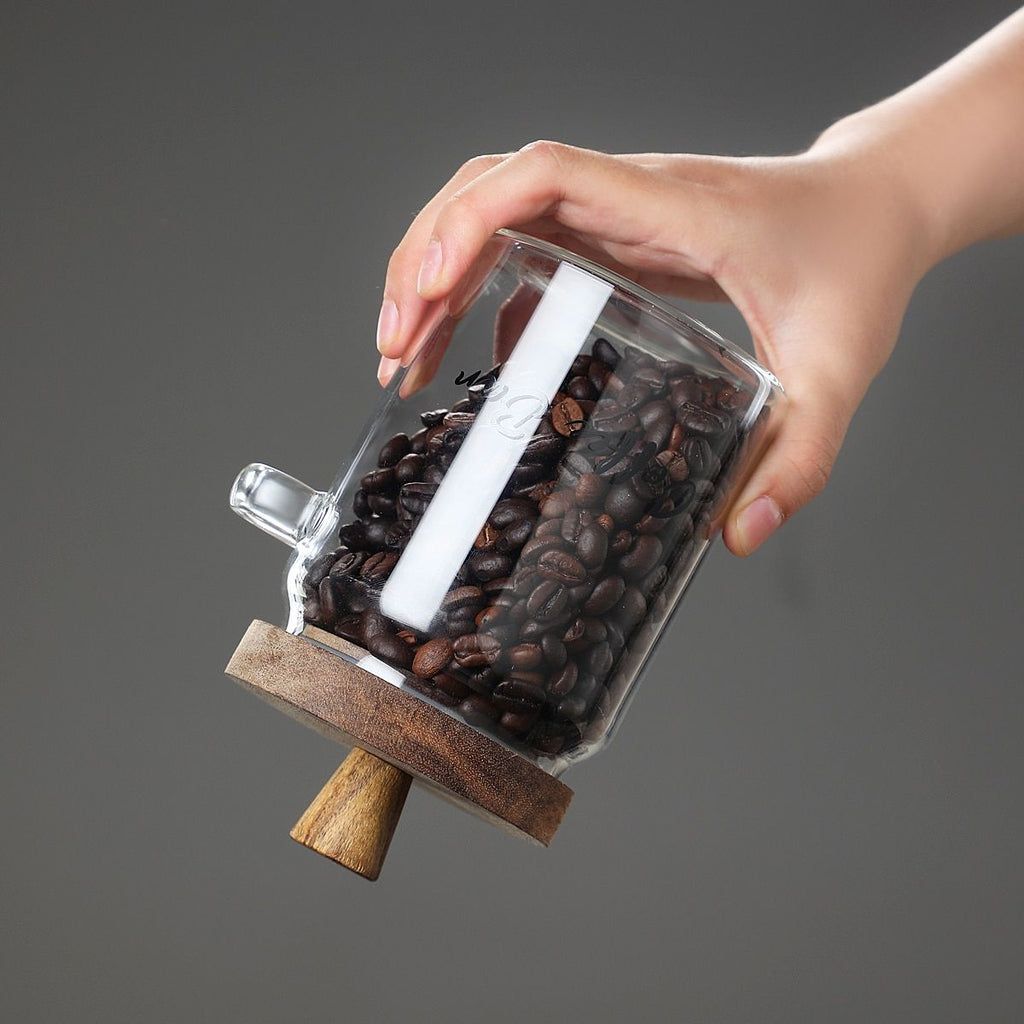 1 Pcs 15 OZ Glass Coffee Jars With Spoons, Candy Jars, Biscuit Jars, Storage Jars, Tea Jars, Snack Jars, Seasoning Jars, Salt Jars, Pepper Jars