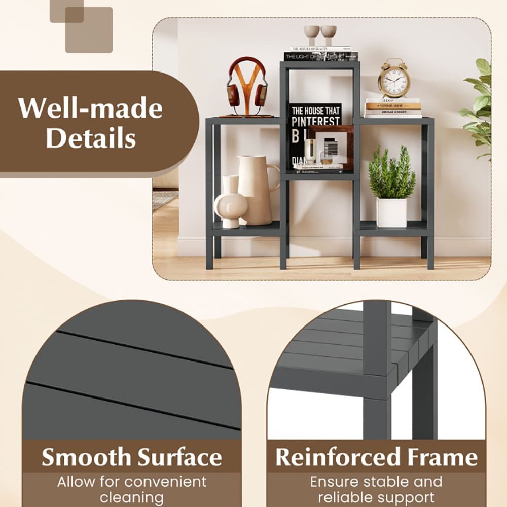 6-Tier Plastic Modular Storage Shelves for Living Room and Kitchen Quality for The Living Room, Bathroom and Kitchen