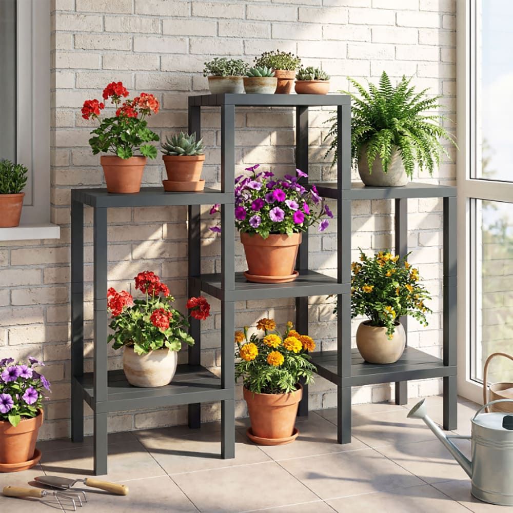 6-Tier Plastic Modular Storage Shelves for Living Room and Kitchen Quality for The Living Room, Bathroom and Kitchen