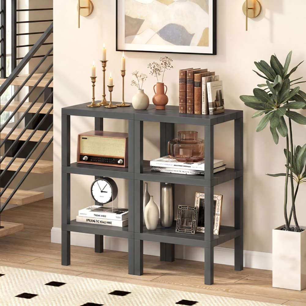 6-Tier Plastic Modular Storage Shelves for Living Room and Kitchen Quality for The Living Room, Bathroom and Kitchen