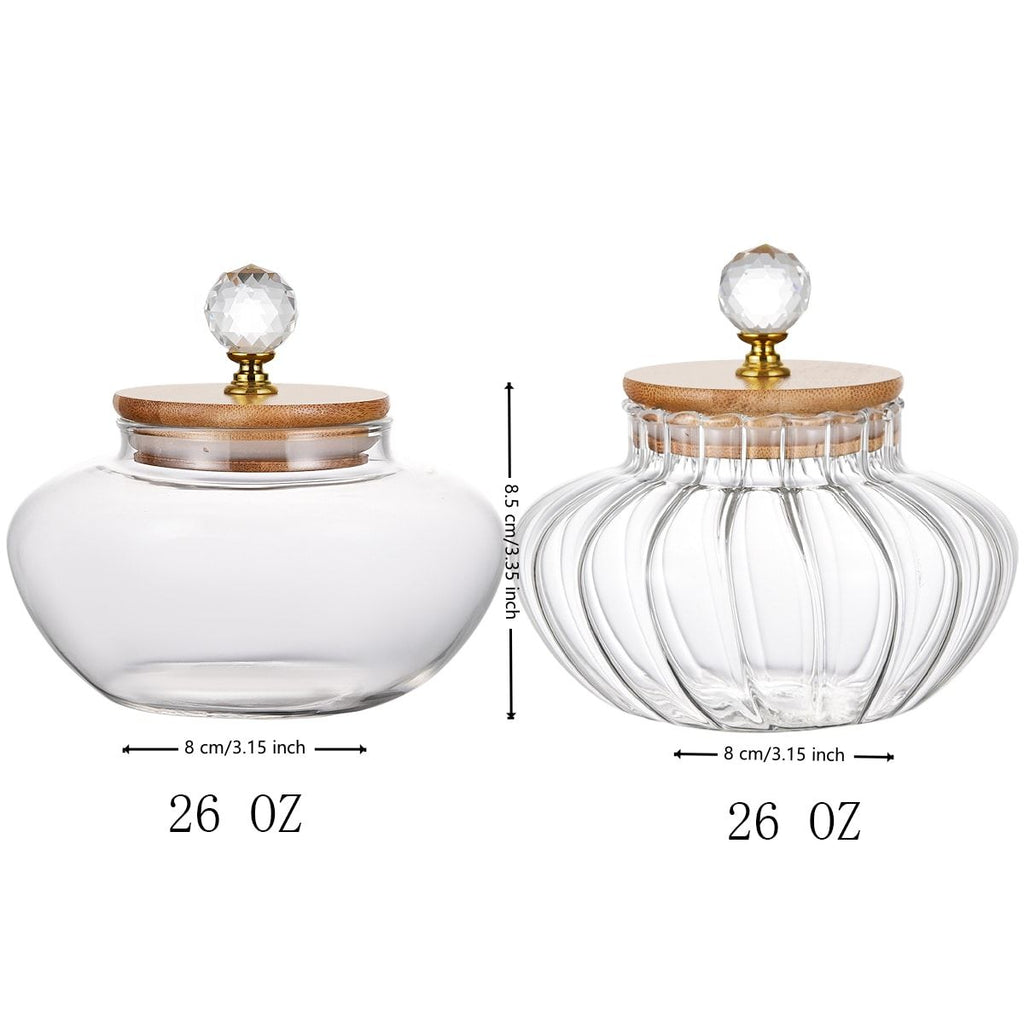 1 PCS High borosilicate stripe sealed jar, kitchen storage jar, coffee can, coffee storage container