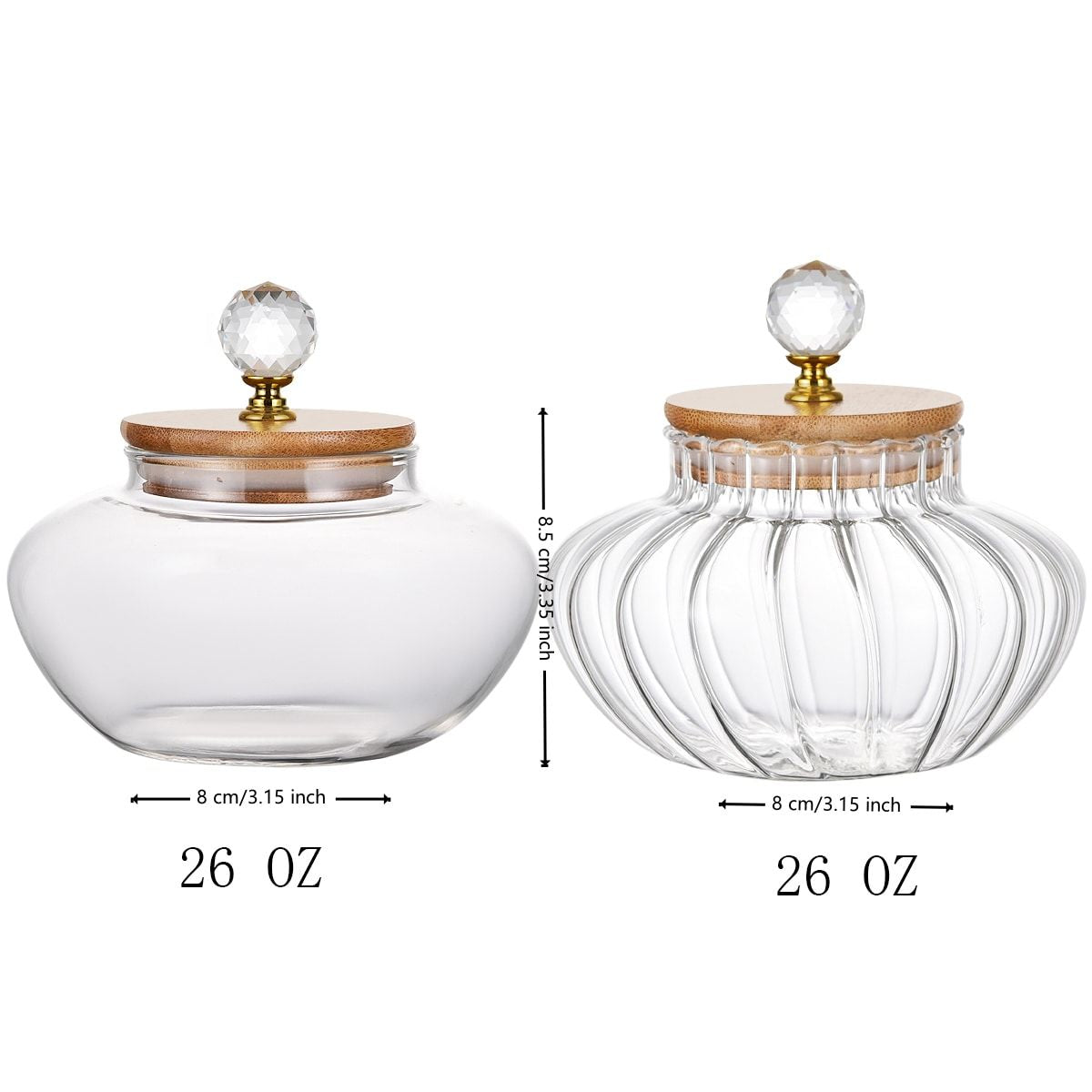 1 PCS High borosilicate stripe sealed jar, kitchen storage jar, coffee can, coffee storage container