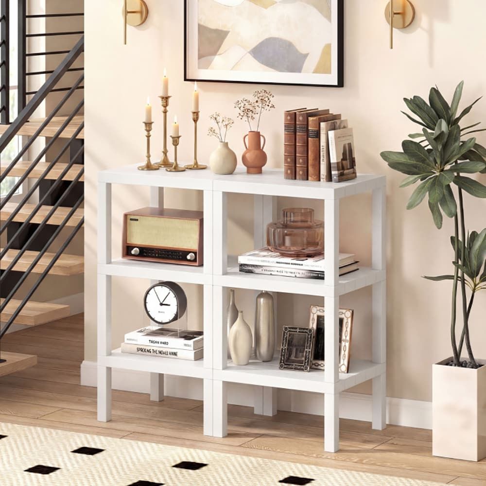 6-Tier Plastic Modular Storage Shelves for Living Room and Kitchen Quality for The Living Room, Bathroom and Kitchen