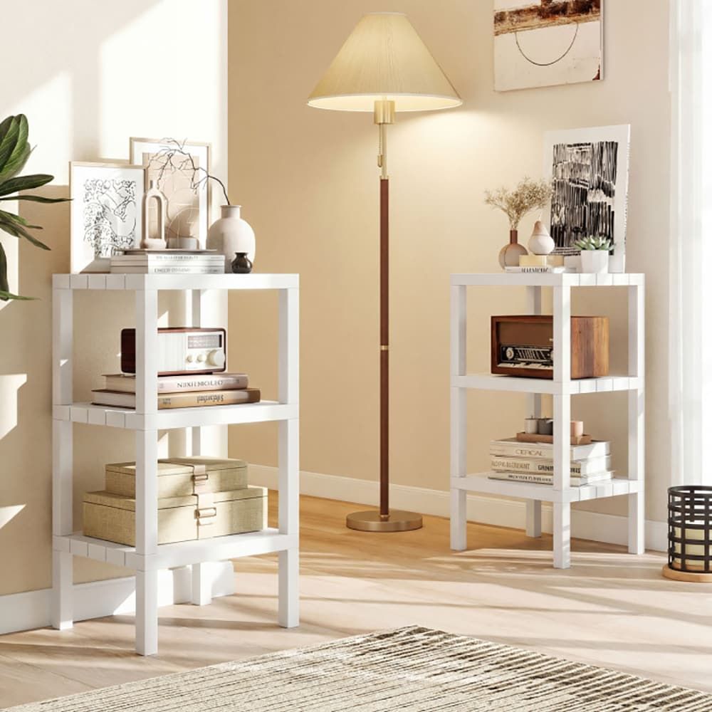 6-Tier Plastic Modular Storage Shelves for Living Room and Kitchen Quality for The Living Room, Bathroom and Kitchen