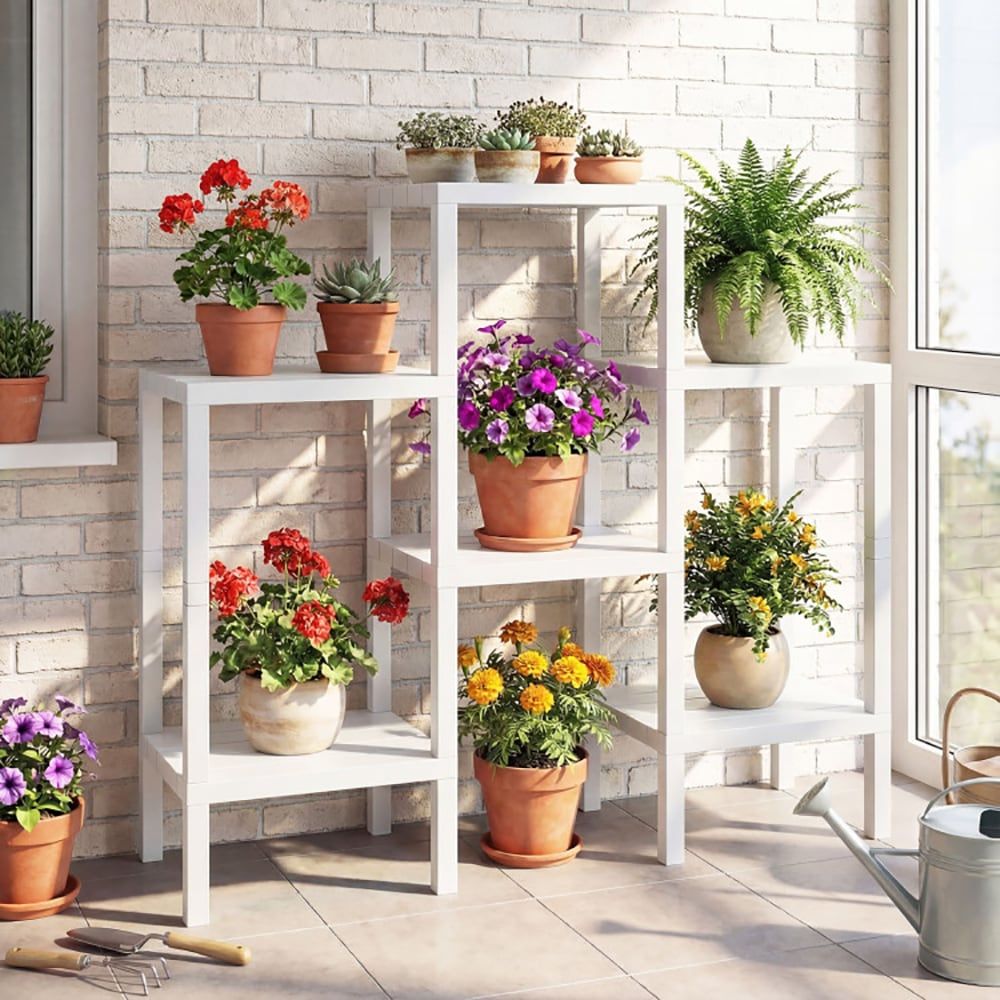 6-Tier Plastic Modular Storage Shelves for Living Room and Kitchen Quality for The Living Room, Bathroom and Kitchen