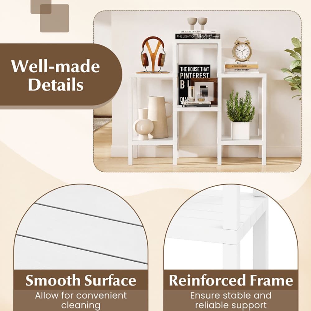 6-Tier Plastic Modular Storage Shelves for Living Room and Kitchen Quality for The Living Room, Bathroom and Kitchen