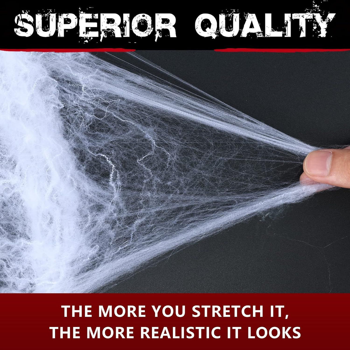 1000 sqft Spider Webs Halloween Decorations with 30 Fake Spiders