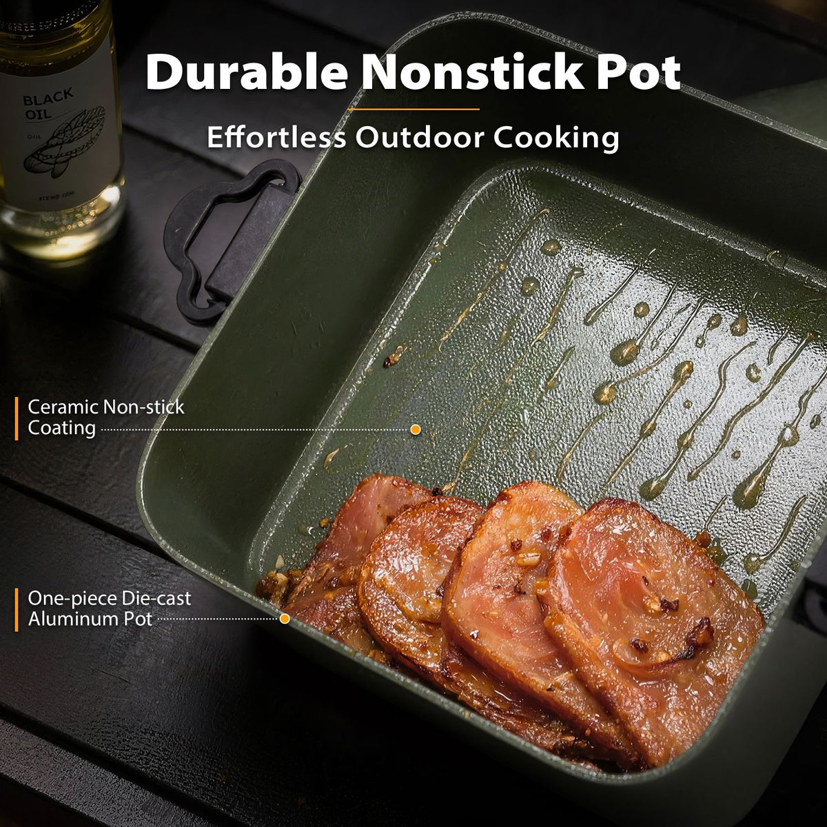 Electric Hot Pot, Portable 1.3L Multi-Cooker with Cookware Set