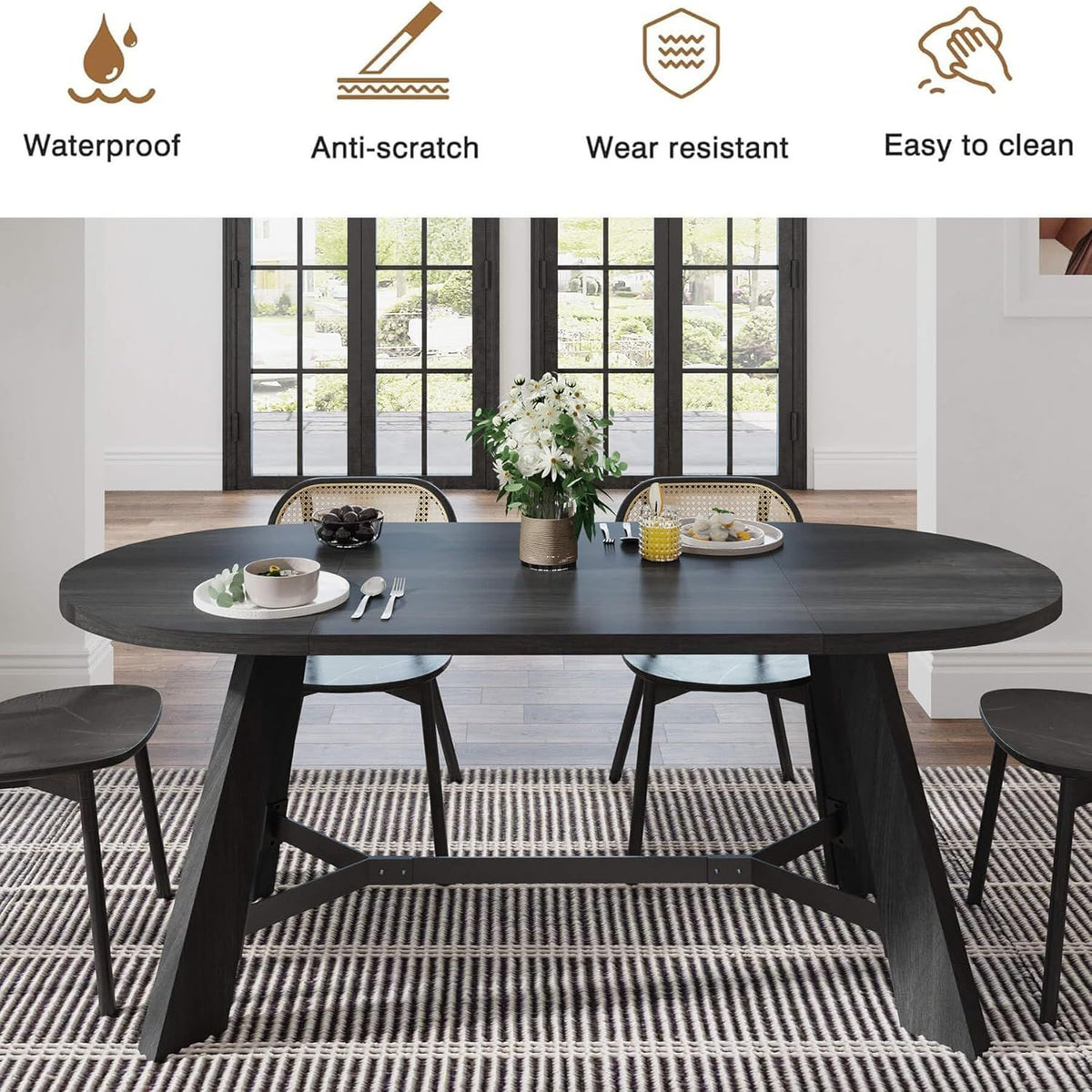 Minimalist Home Desks, Computer Desks & 6-Person Small Conference Tables, Multi-purpose Office Meeting Desk