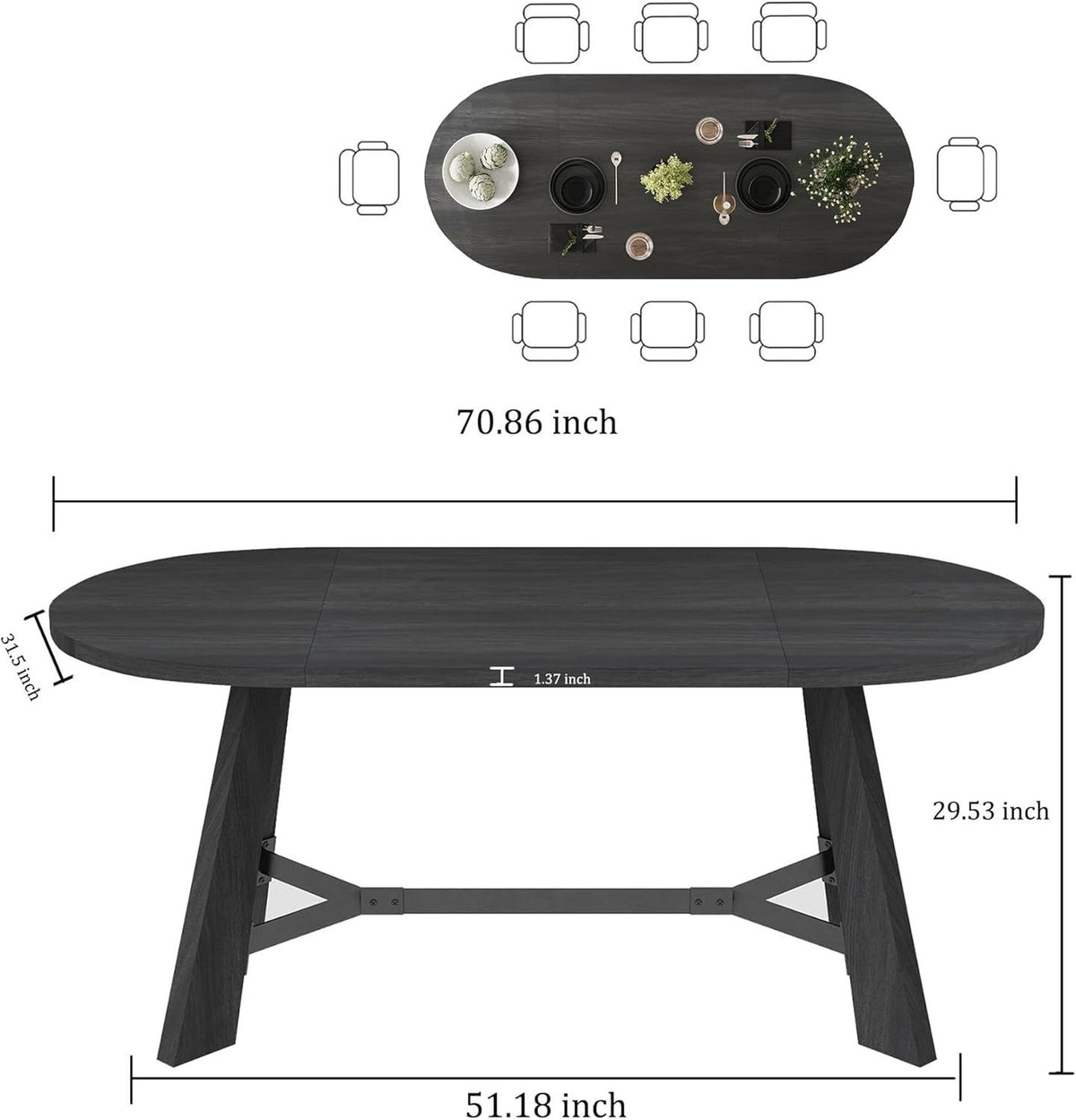 Minimalist Home Desks, Computer Desks & 6-Person Small Conference Tables, Multi-purpose Office Meeting Desk