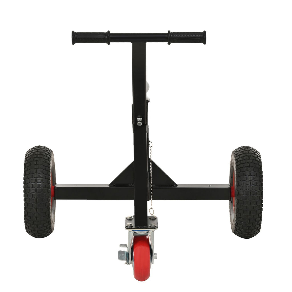 Versatile Heavy Duty Tri-Wheels 1100lbs Trailer Dolly Load Capacity, Trailer Mover, with 2" Hitch Ball, 18''-25'' Adjustable Height. Moving Trailer, RV,Boat, Farming Equipments, Black