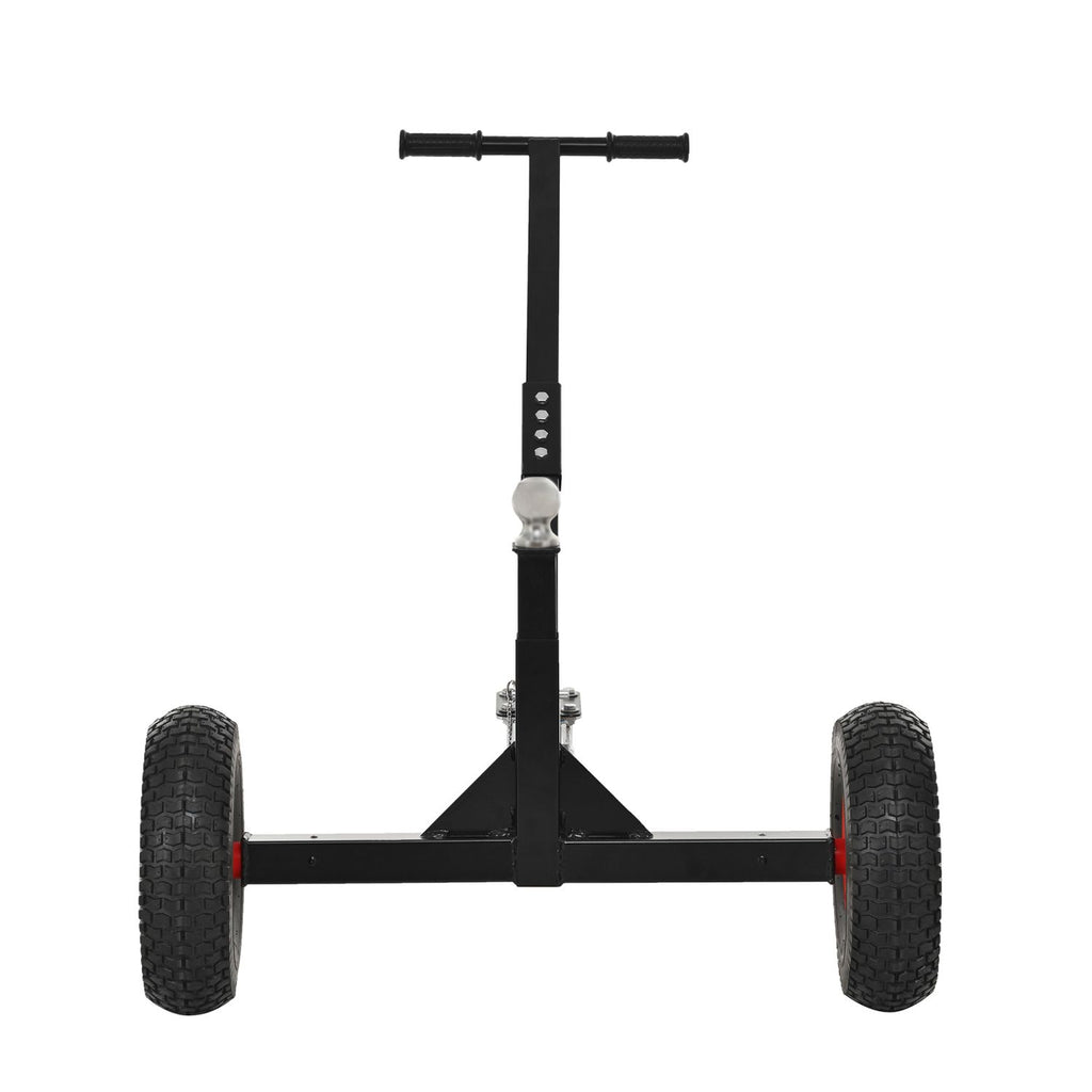Versatile Heavy Duty Tri-Wheels 1100lbs Trailer Dolly Load Capacity, Trailer Mover, with 2" Hitch Ball, 18''-25'' Adjustable Height. Moving Trailer, RV,Boat, Farming Equipments, Black