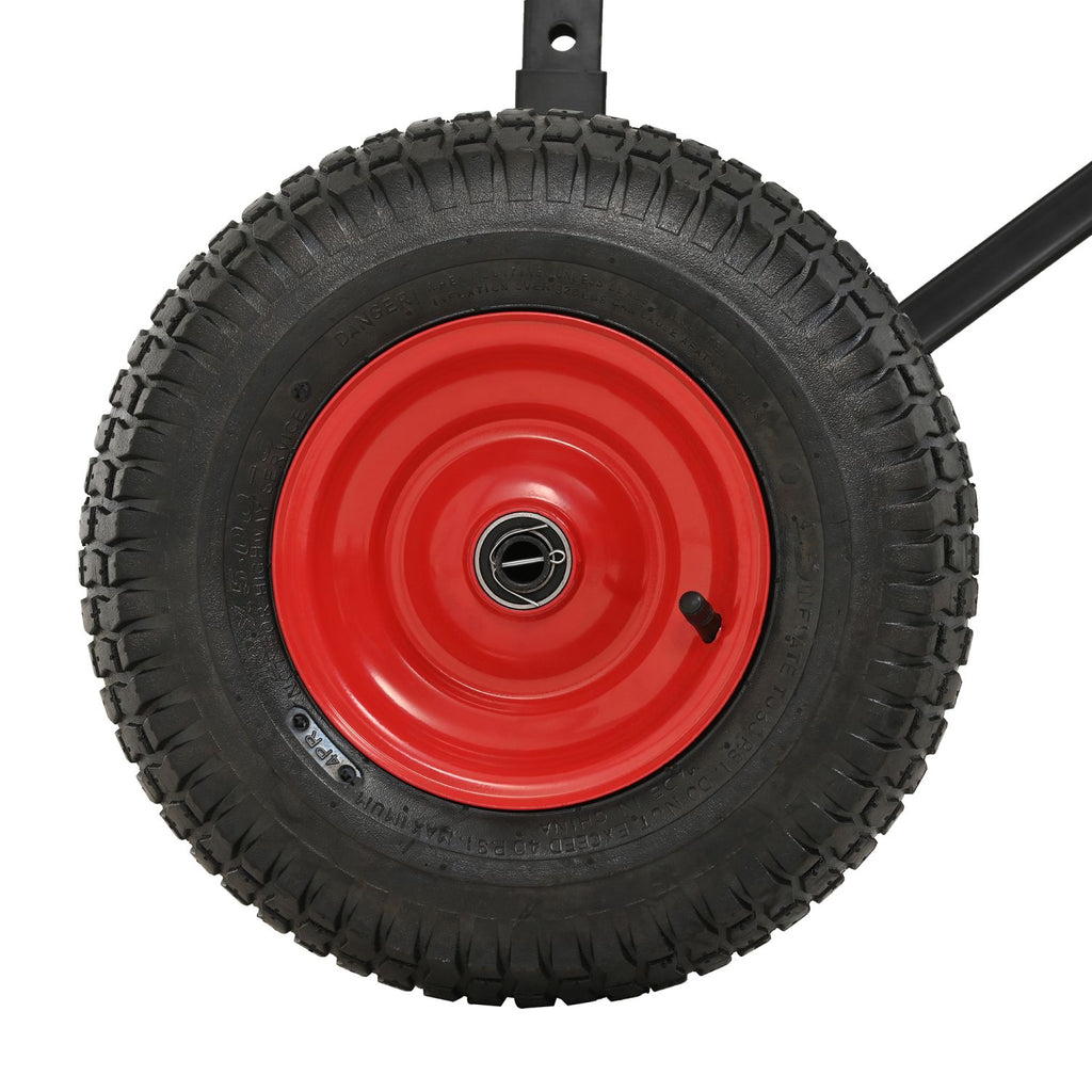 Versatile Heavy Duty Tri-Wheels 1100lbs Trailer Dolly Load Capacity, Trailer Mover, with 2" Hitch Ball, 18''-25'' Adjustable Height. Moving Trailer, RV,Boat, Farming Equipments, Black