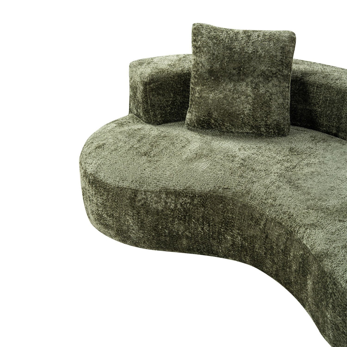 80" 3 Seater Couch for Living Room, Boneless Couch with 2 Pillows,Upholstered Floor Sofa