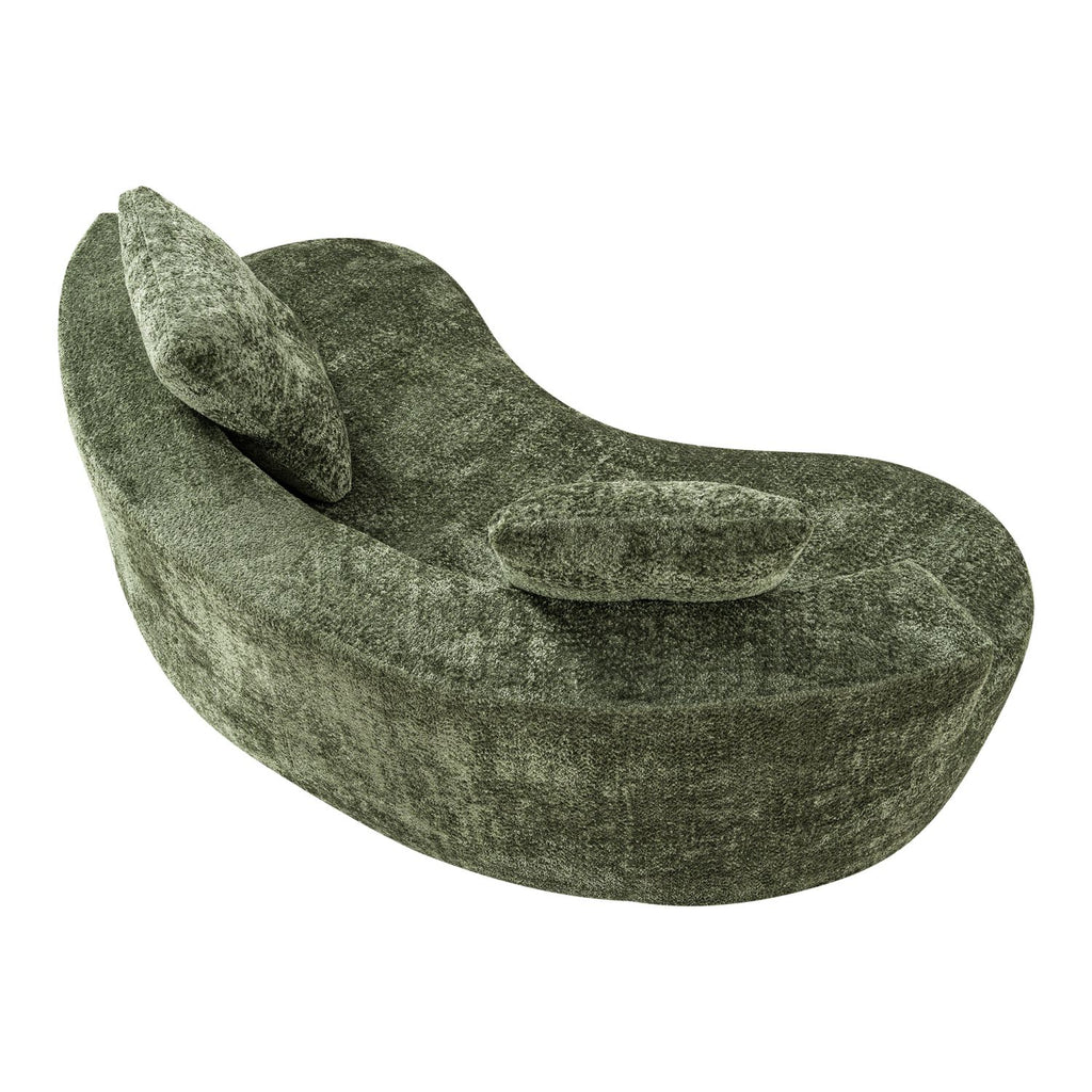 80" 3 Seater Couch for Living Room, Boneless Couch with 2 Pillows,Upholstered Floor Sofa